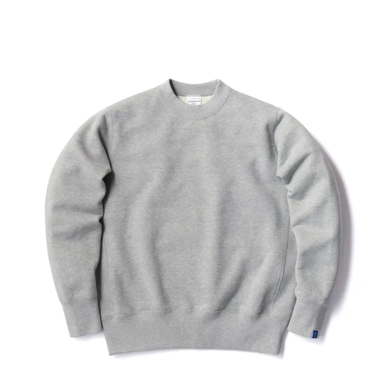 LW360 Side Gusset Sweatshirt - Gray Melange made by Loopwheeler