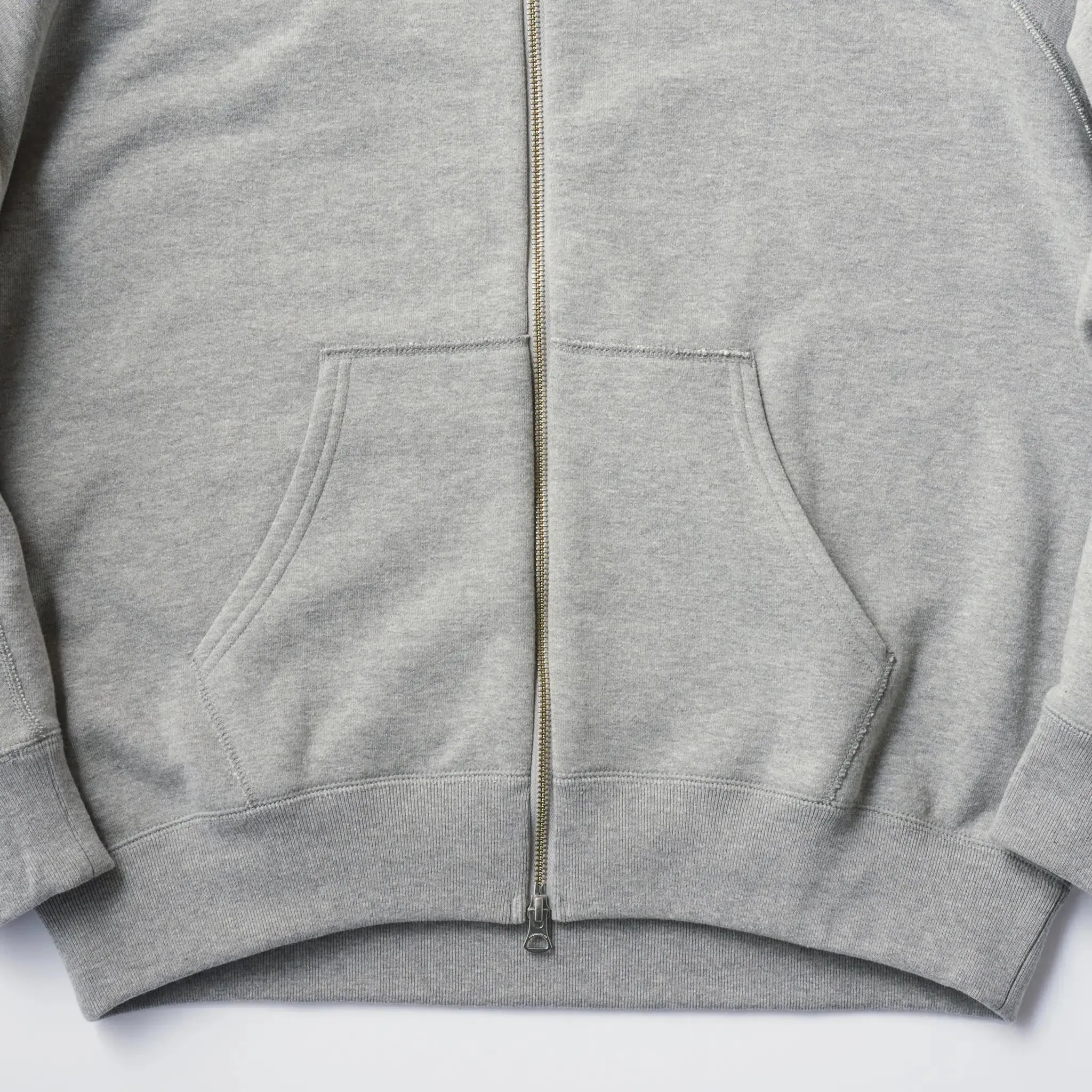 LW323 Relaxed Fit High Zip Hoodie - LW Navy sold by Loopwheeler product image thumbnail 5