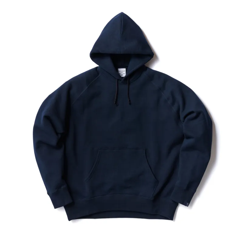LW322 Relaxed Fit Pullover Hoodie - LW Navy made by Loopwheeler