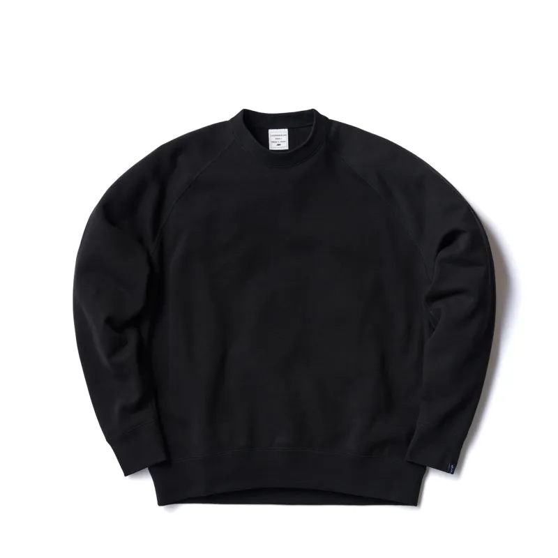 LW313 Relaxed Fit Crewneck Sweatshirt - Black made by Loopwheeler