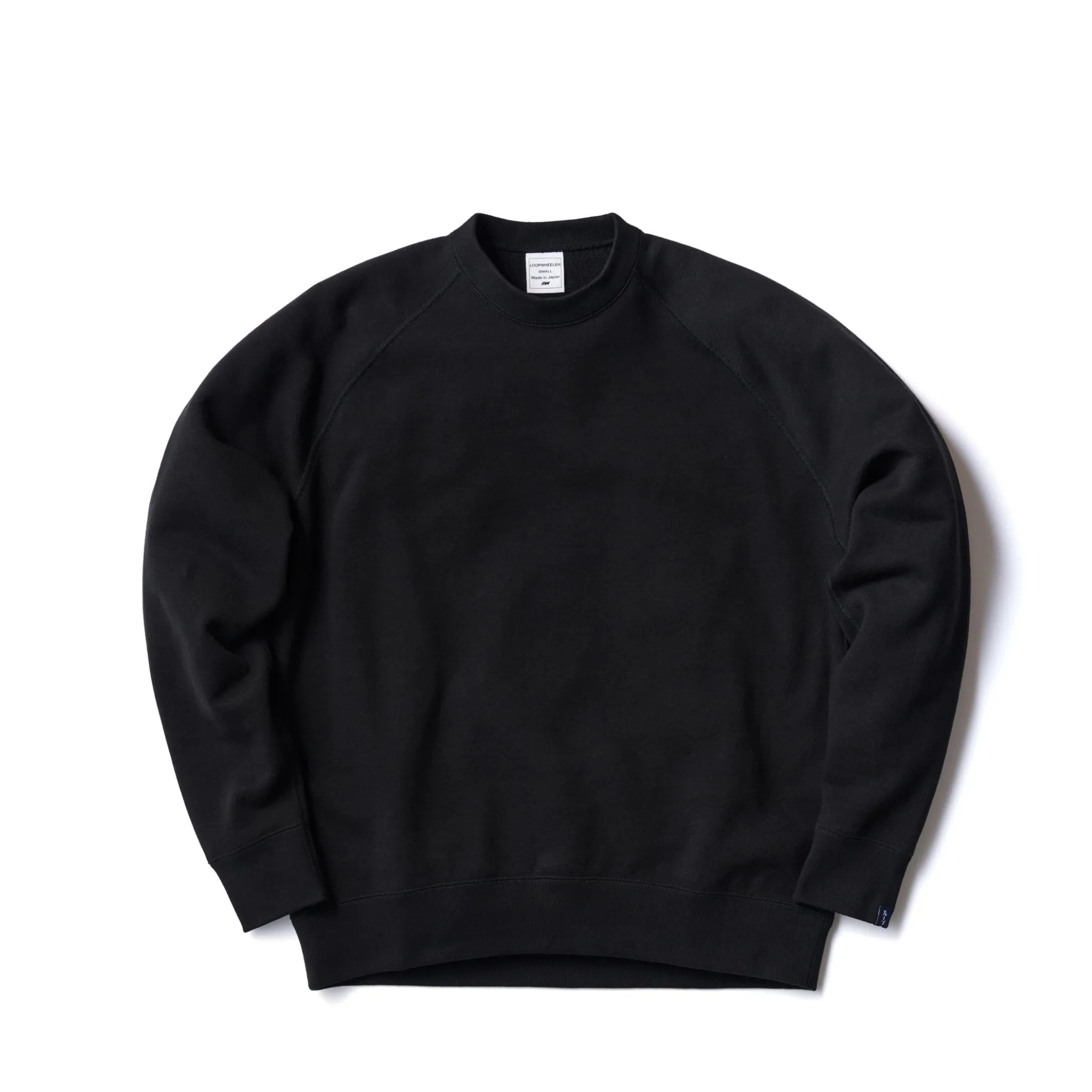 LW313 Relaxed Fit Crewneck Sweatshirt - Black sold by Loopwheeler