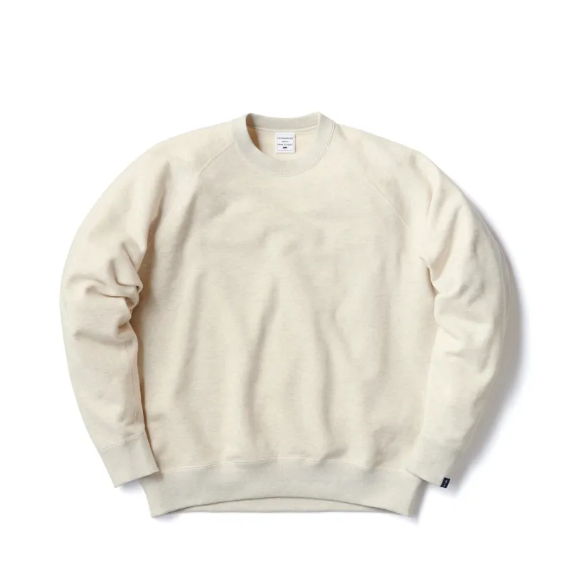 LW313 Relaxed Fit Crewneck Sweatshirt - Oatmeal made by Loopwheeler