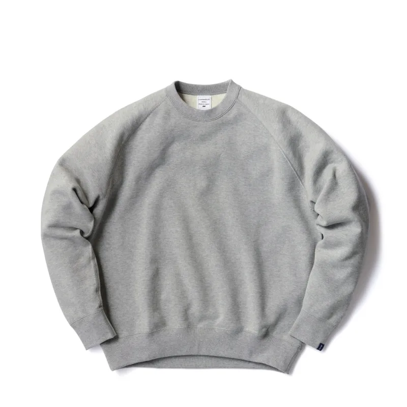 LW313 Relaxed Fit Crewneck Sweatshirt - Gray Melange made by Loopwheeler