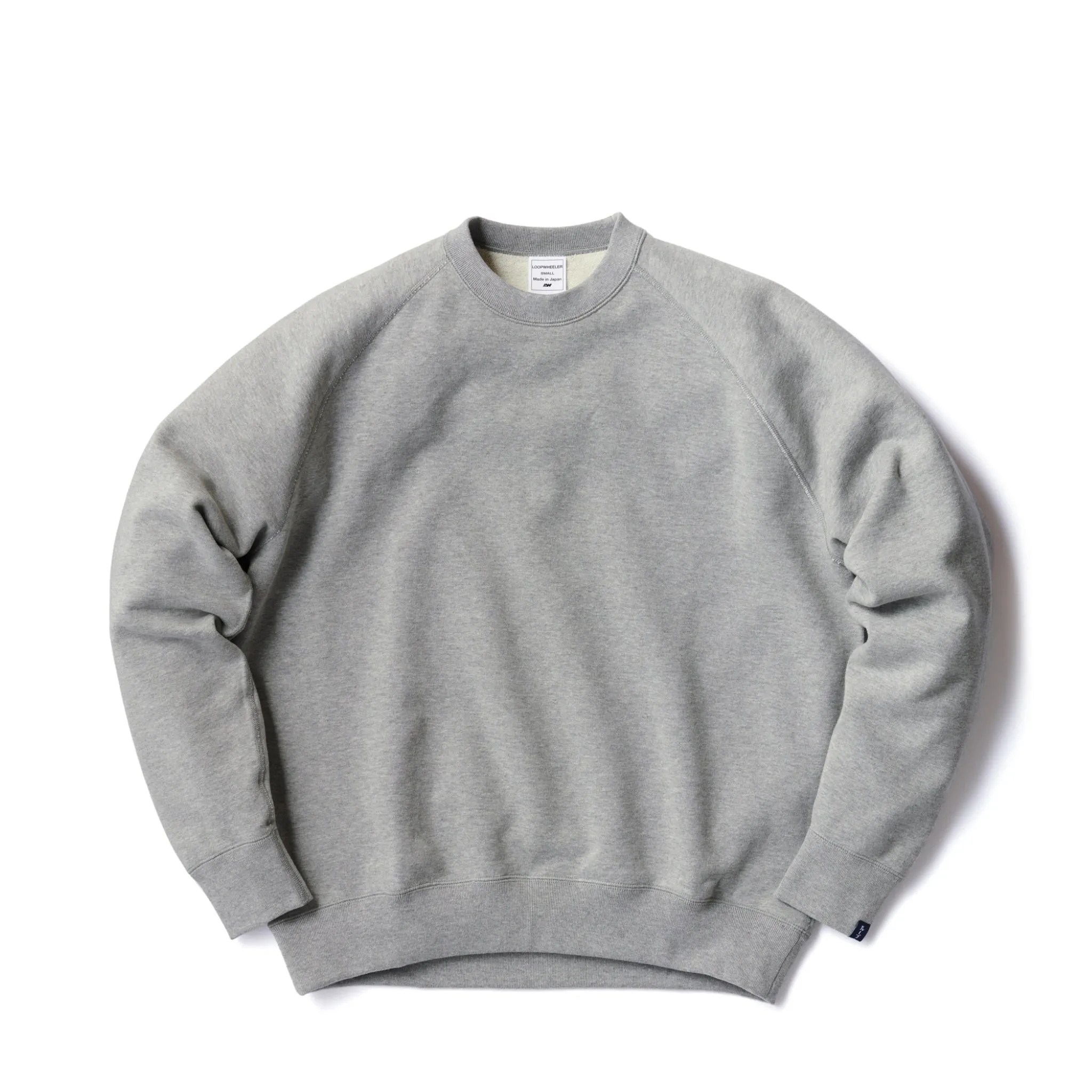 LW313 Relaxed Fit Crewneck Sweatshirt - Gray Melange sold by Loopwheeler