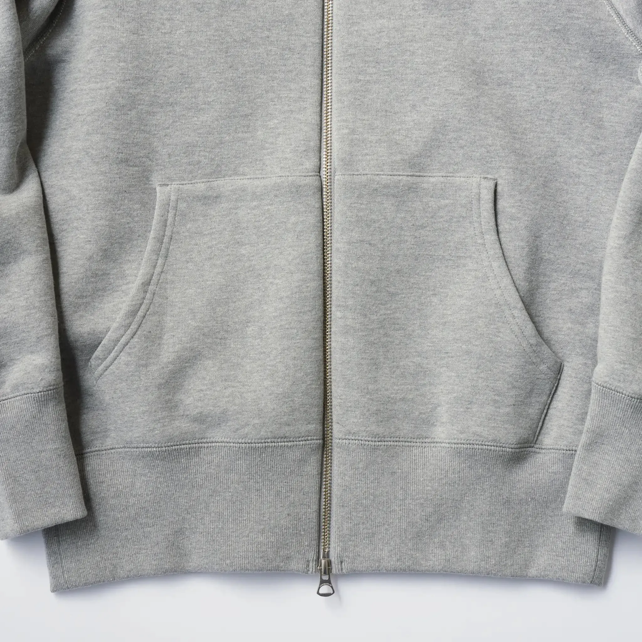 LW290 High Zip Hoodie - Black sold by Loopwheeler product image thumbnail 5