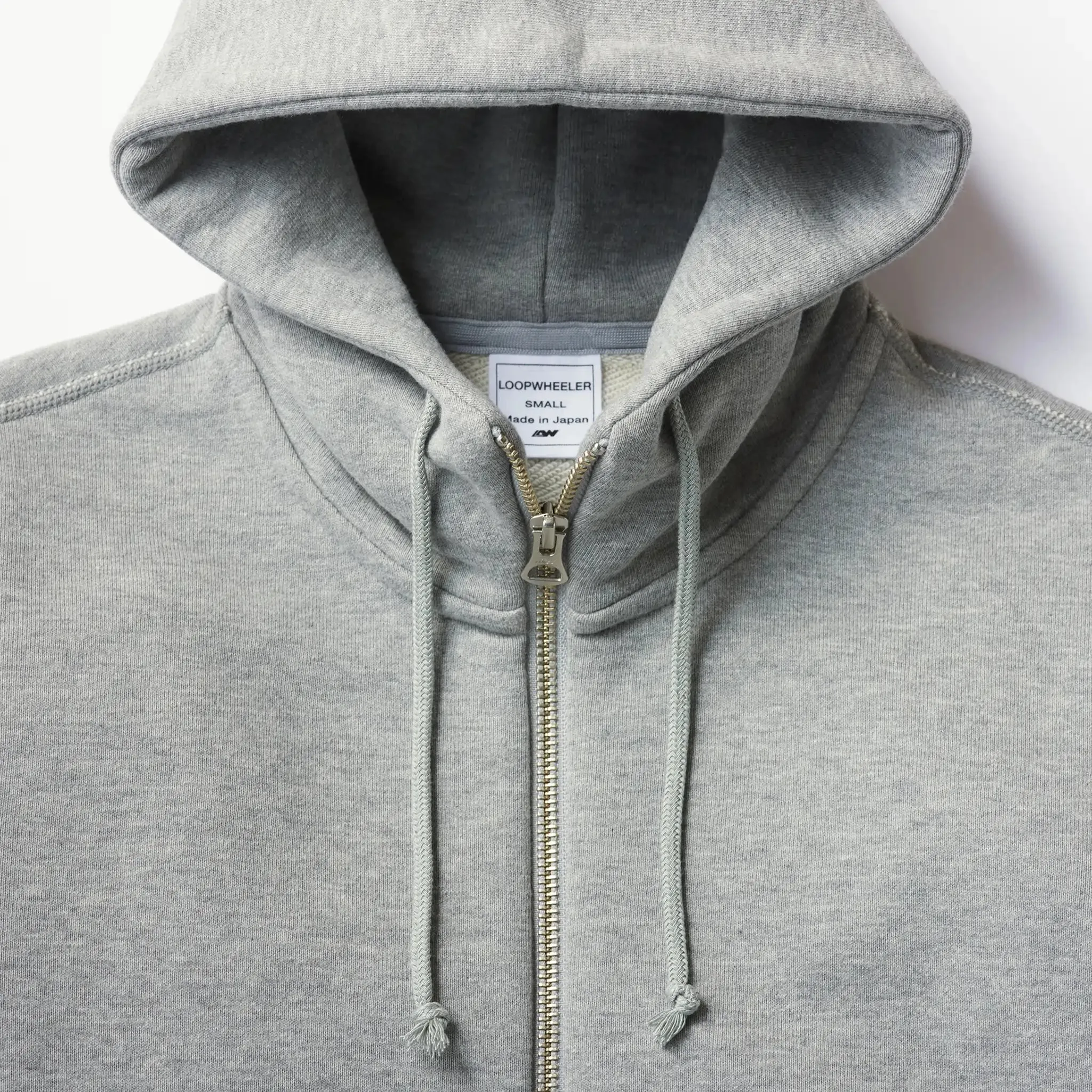 LW290 High Zip Hoodie - Black sold by Loopwheeler product image thumbnail 2