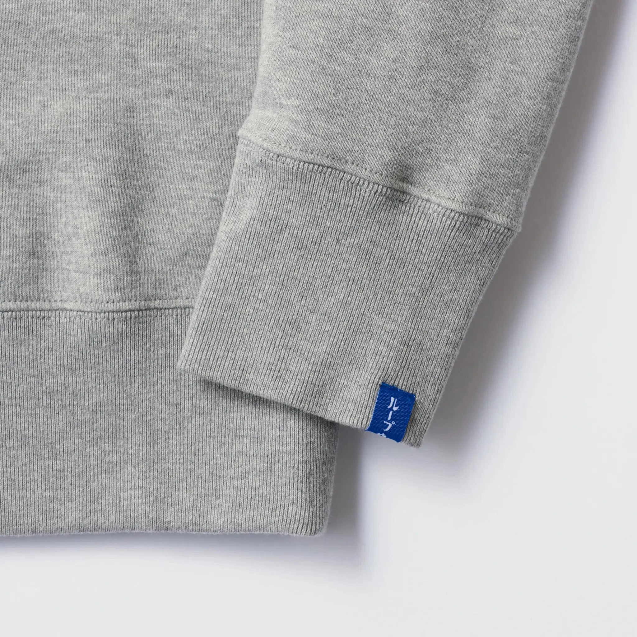 LW250 Crewneck Sweatshirt - Gray Melange sold by Loopwheeler product image thumbnail 5