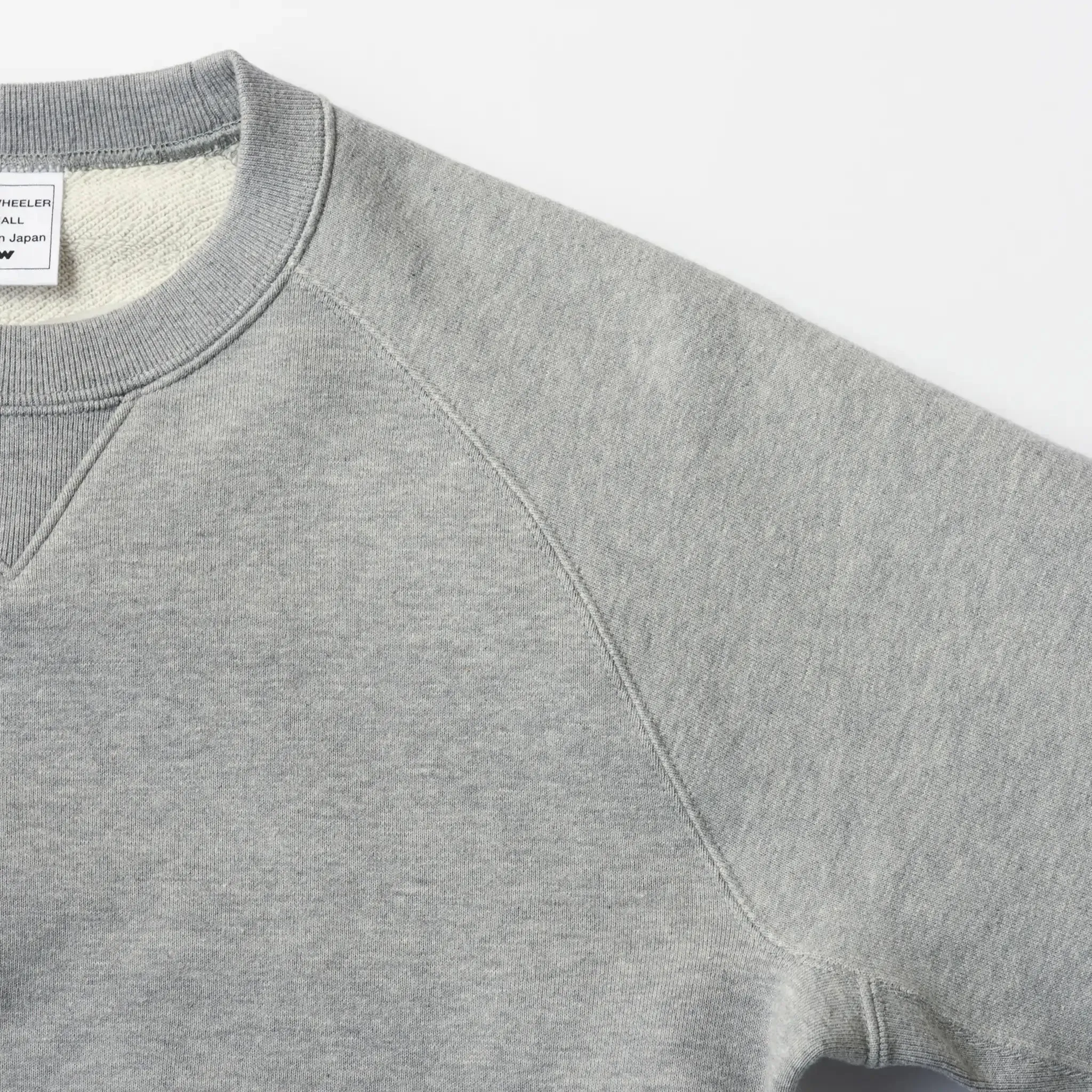 LW250 Crewneck Sweatshirt - Gray Melange sold by Loopwheeler product image thumbnail 3