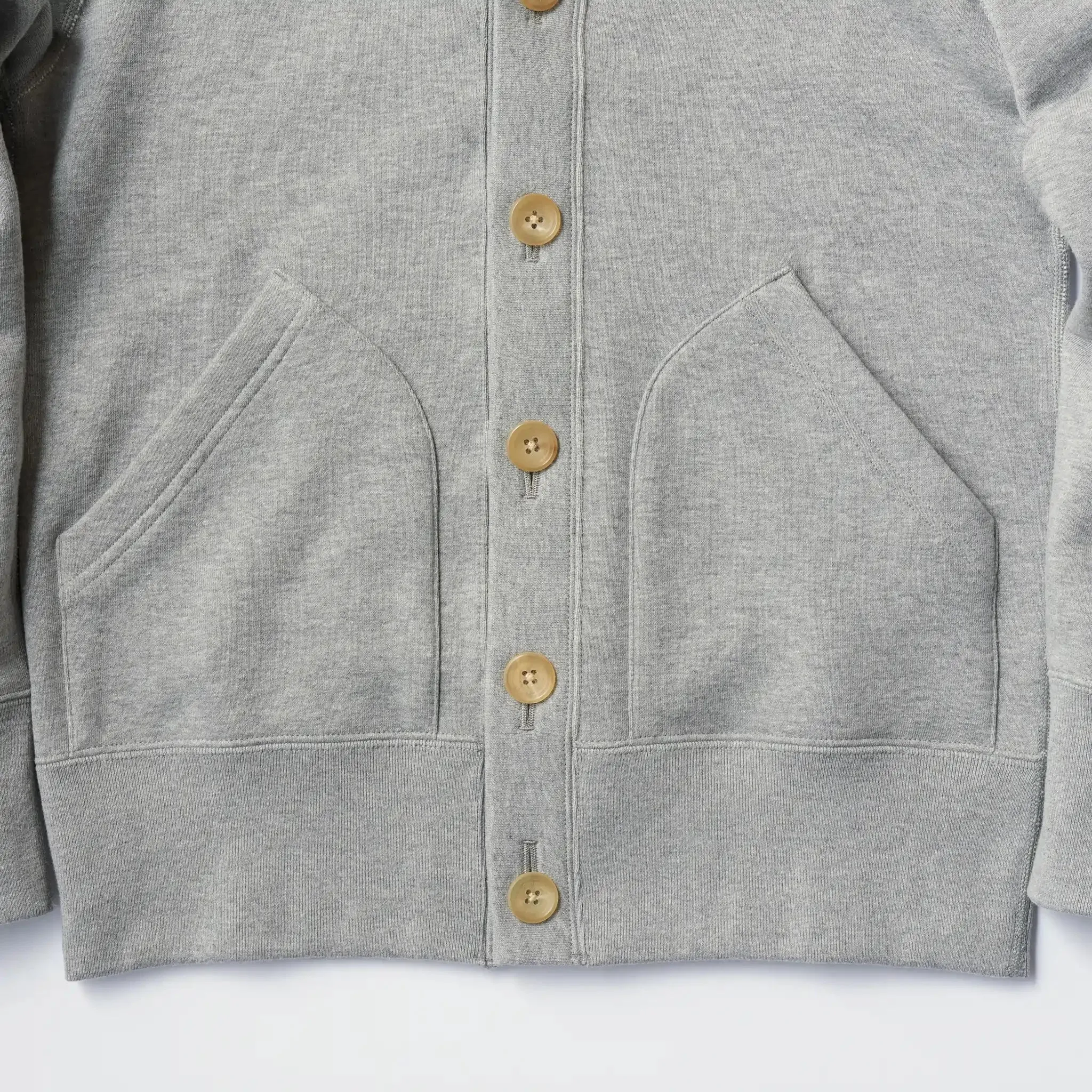 LW180 Cardigan - Gray Melange sold by Loopwheeler product image thumbnail 4