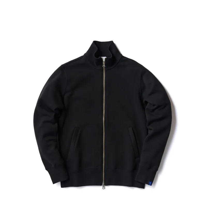 LW79 Track Jacket - Black made by Loopwheeler
