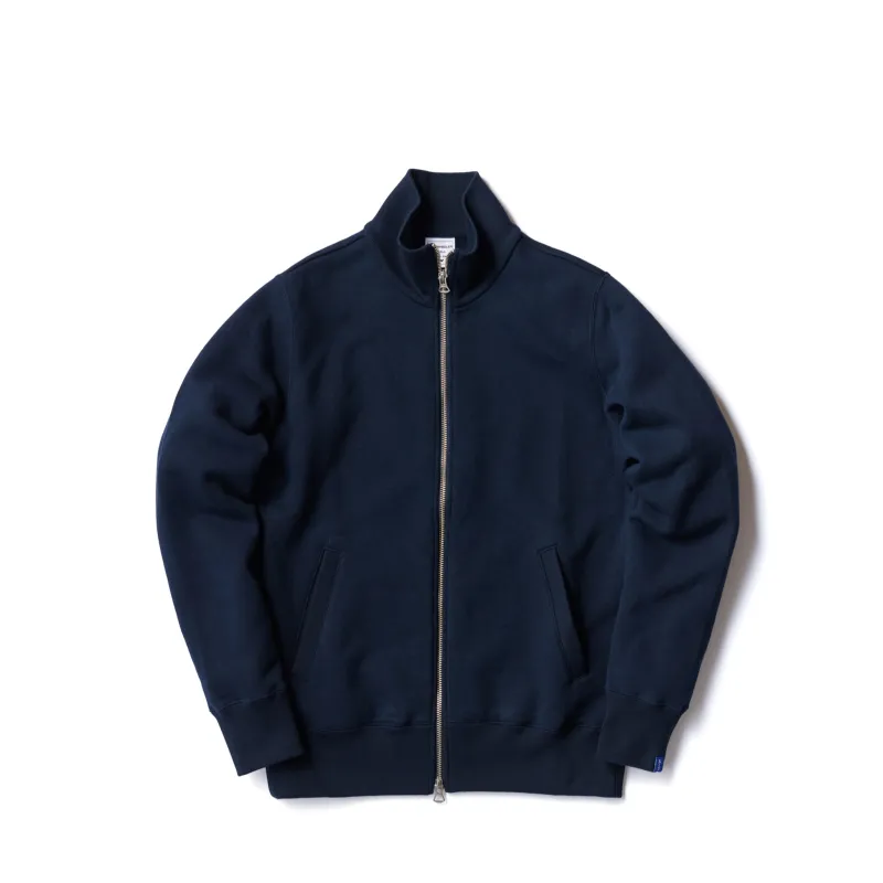LW79 Track Jacket - LW Navy made by Loopwheeler