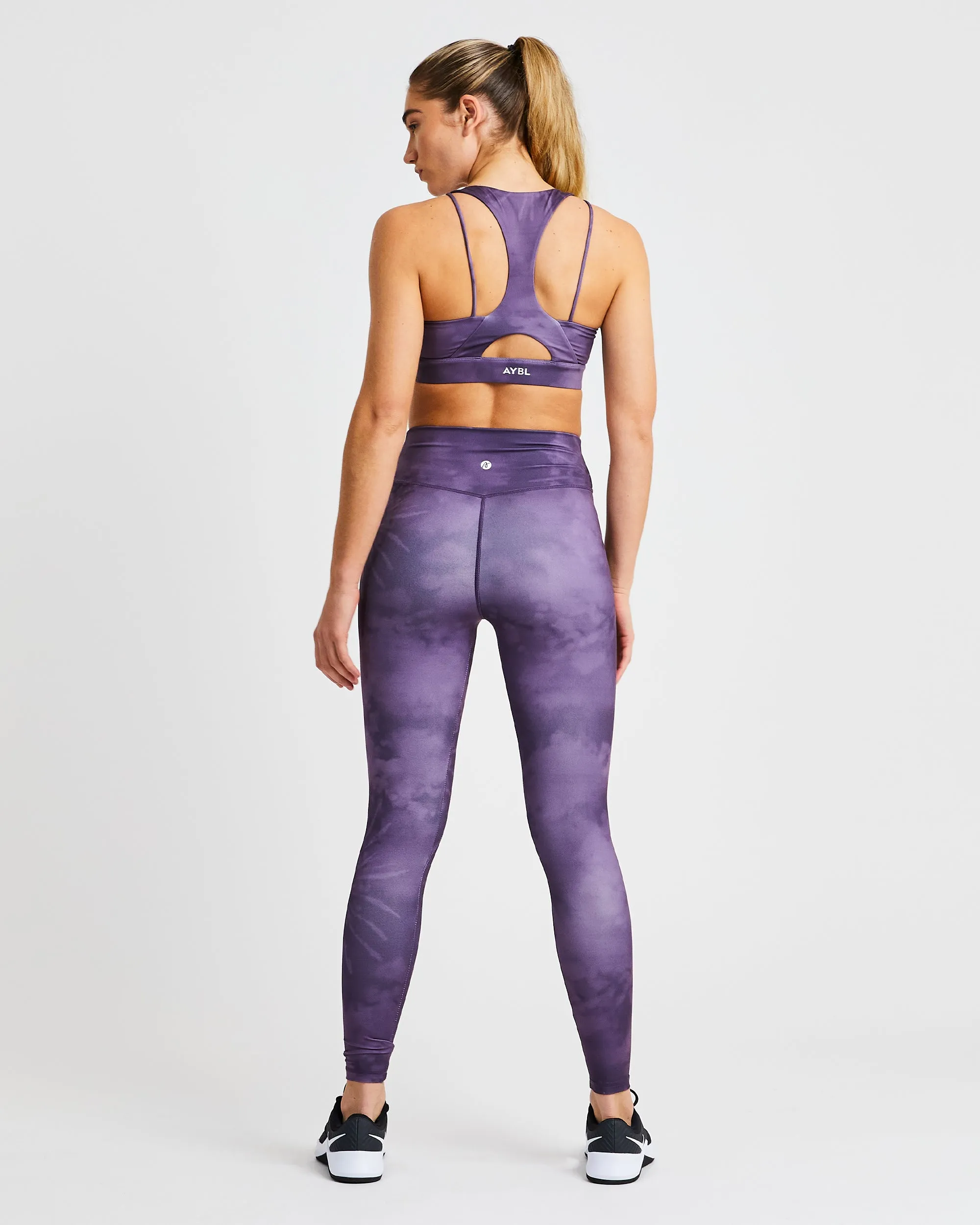 Core Leggings - Purple Tie Dye sold by AYBL product image thumbnail 4
