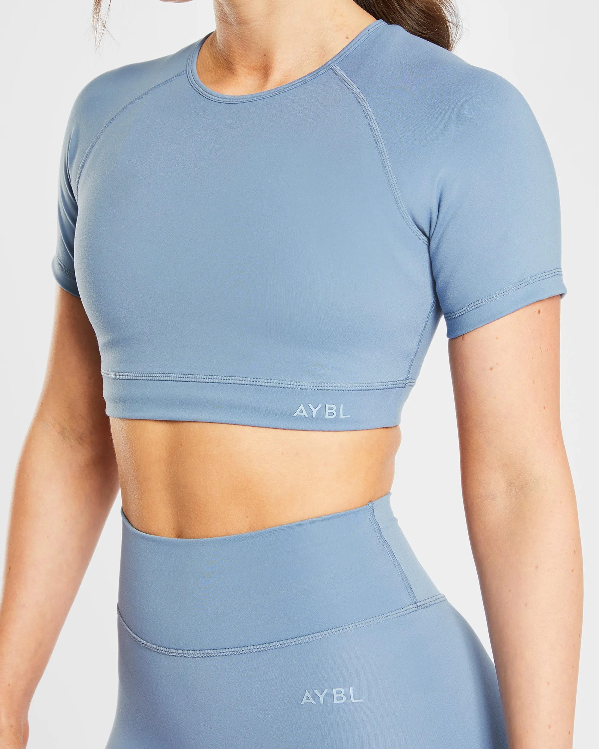 Staple Crop Top - Slate Blue sold by AYBL product image thumbnail 5