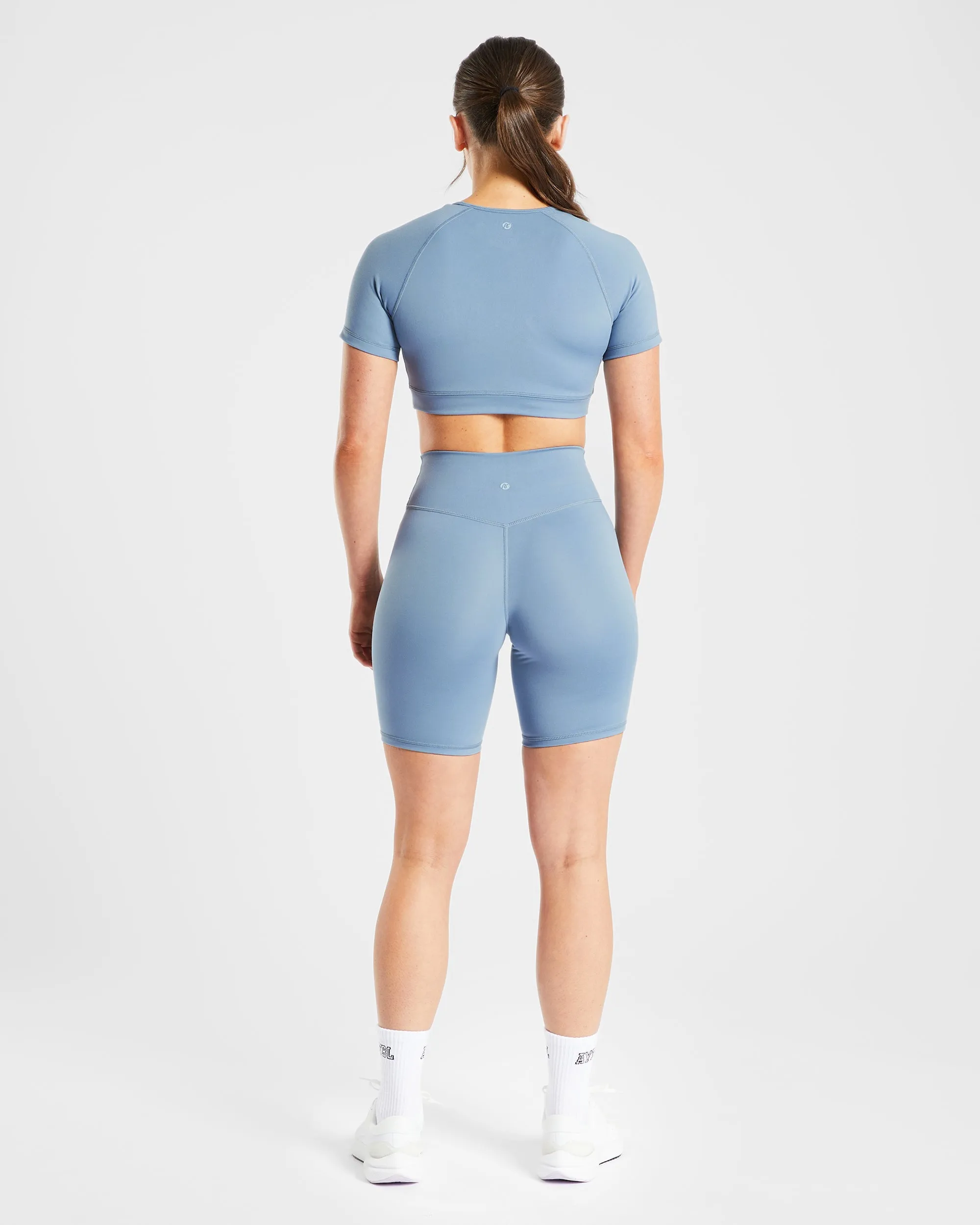Staple Crop Top - Slate Blue sold by AYBL product image thumbnail 4