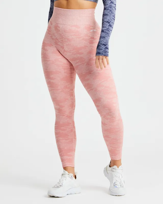 Evolve Camo Seamless Leggings - Pink sold by AYBL
