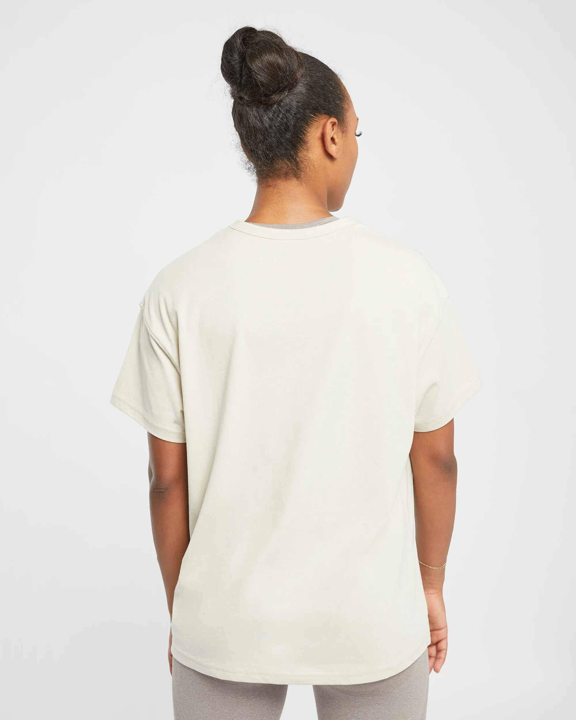 Varsity Oversized T Shirt - Beige sold by AYBL product image thumbnail 2