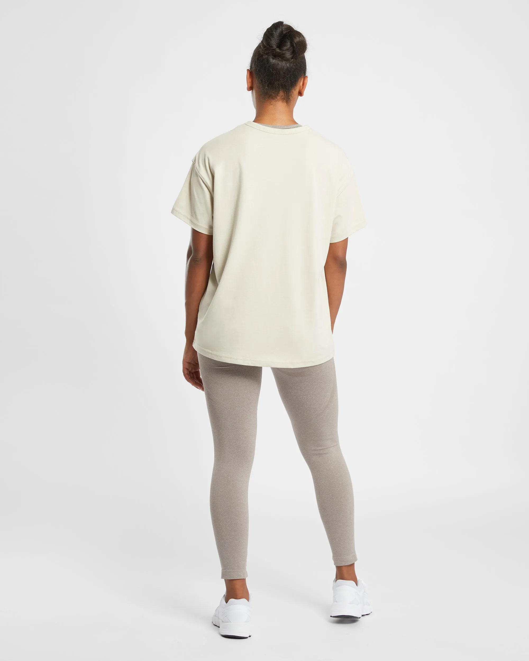 Varsity Oversized T Shirt - Beige sold by AYBL product image thumbnail 4