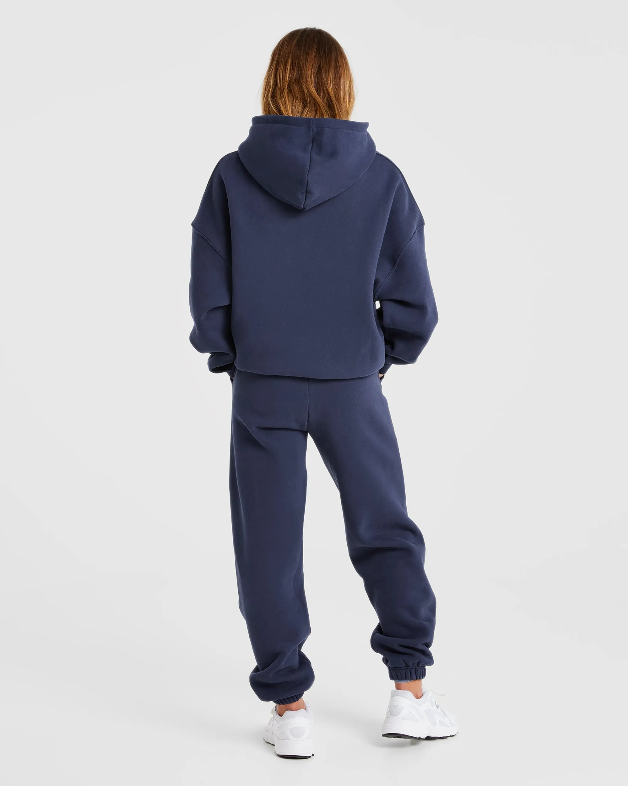 Varsity Oversized Hoodie - Navy sold by AYBL product image thumbnail 4