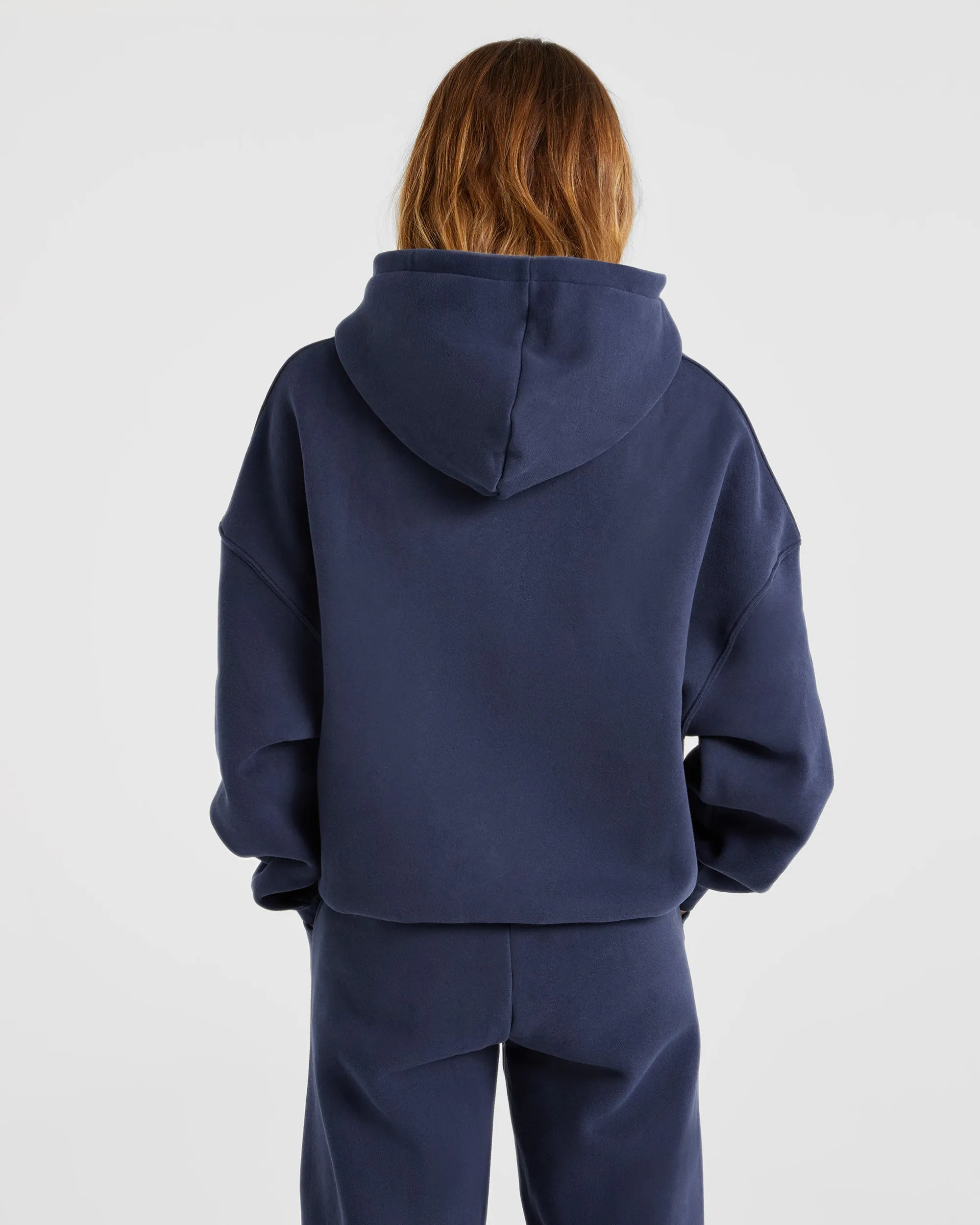 Varsity Oversized Hoodie - Navy sold by AYBL product image thumbnail 2