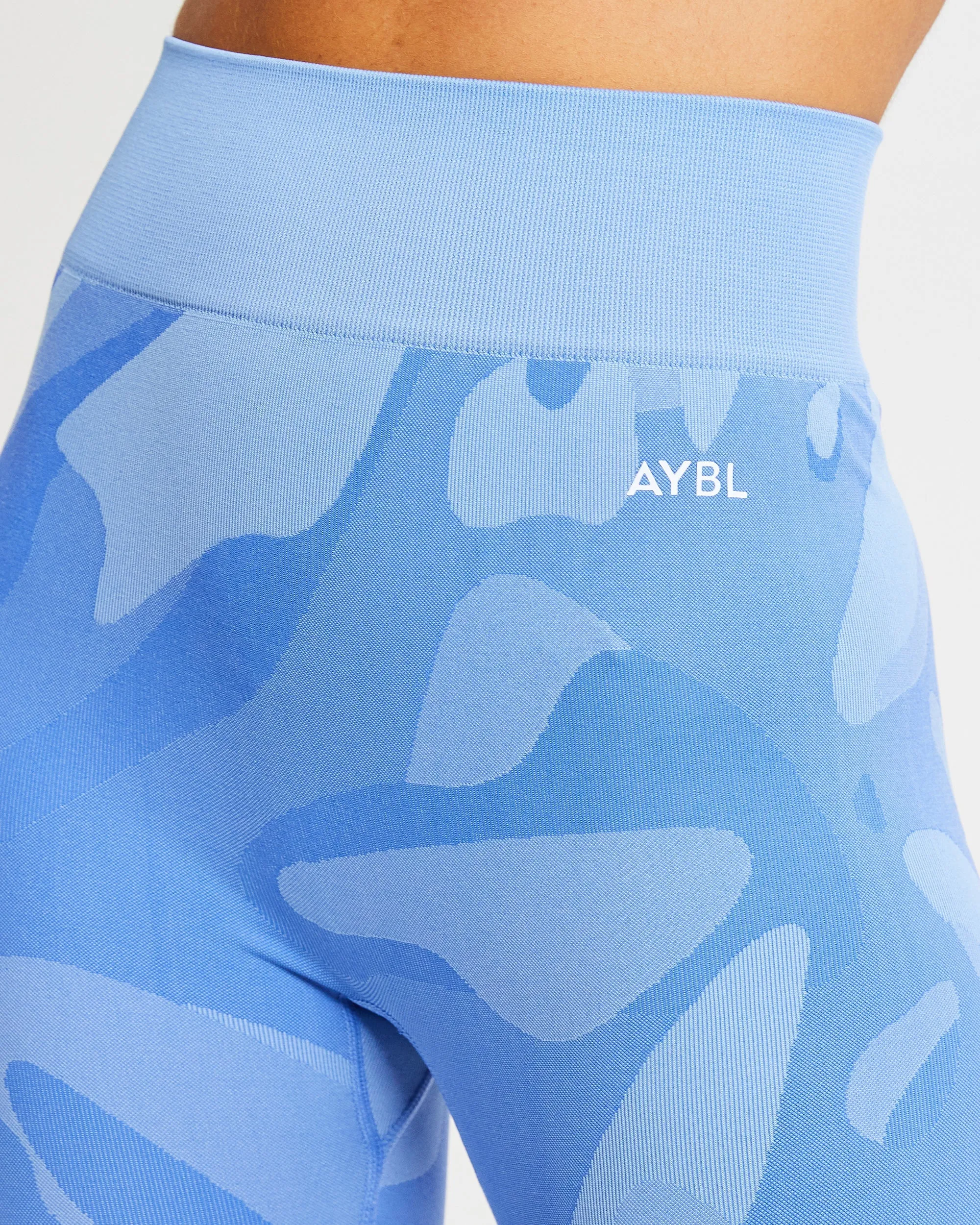 Abstract Seamless Leggings - Spring Blue sold by AYBL product image thumbnail 5