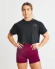 Slogan Oversized Crop T Shirt - Black sold by AYBL