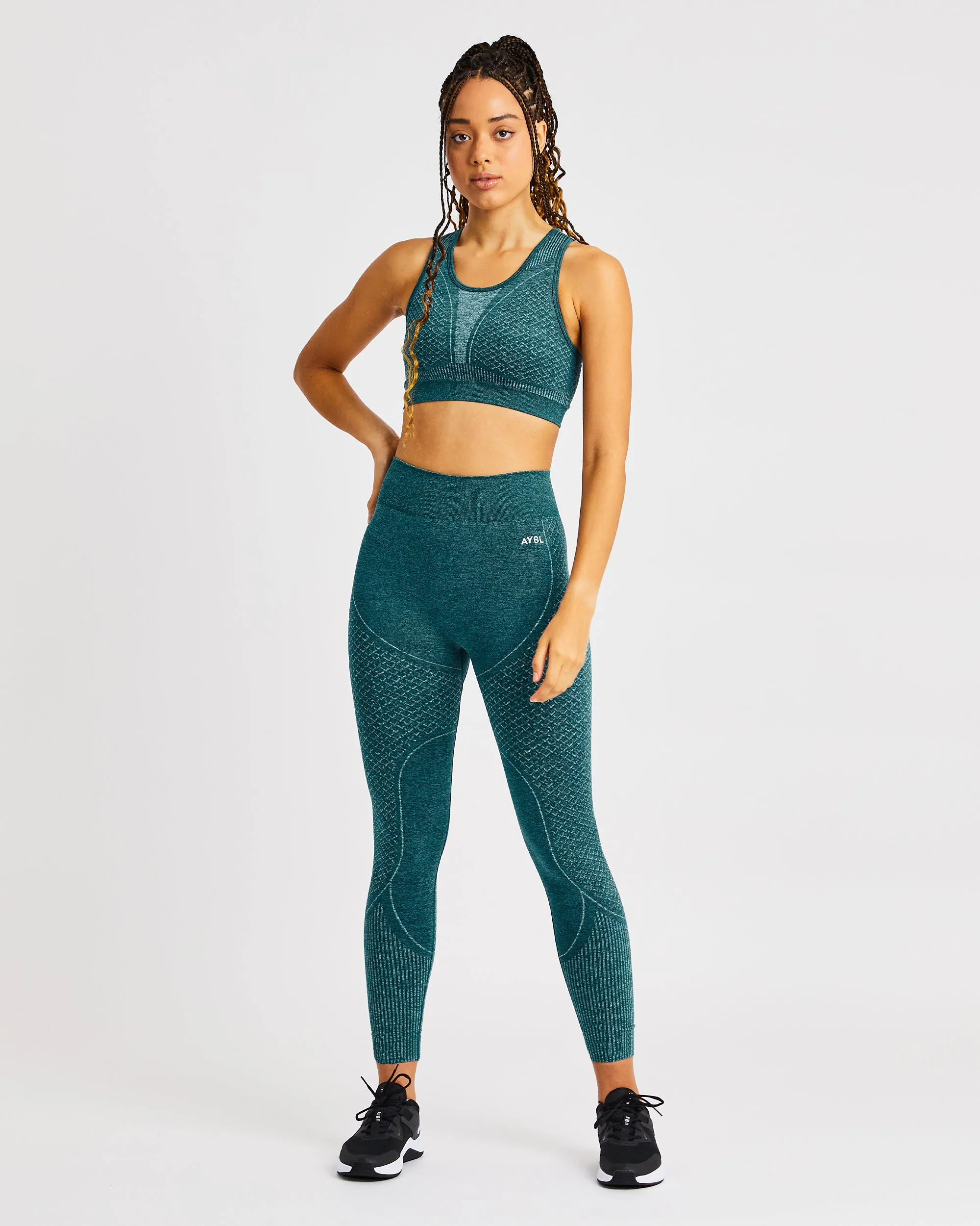 Impact Seamless Sports Bra - Green sold by AYBL product image thumbnail 3
