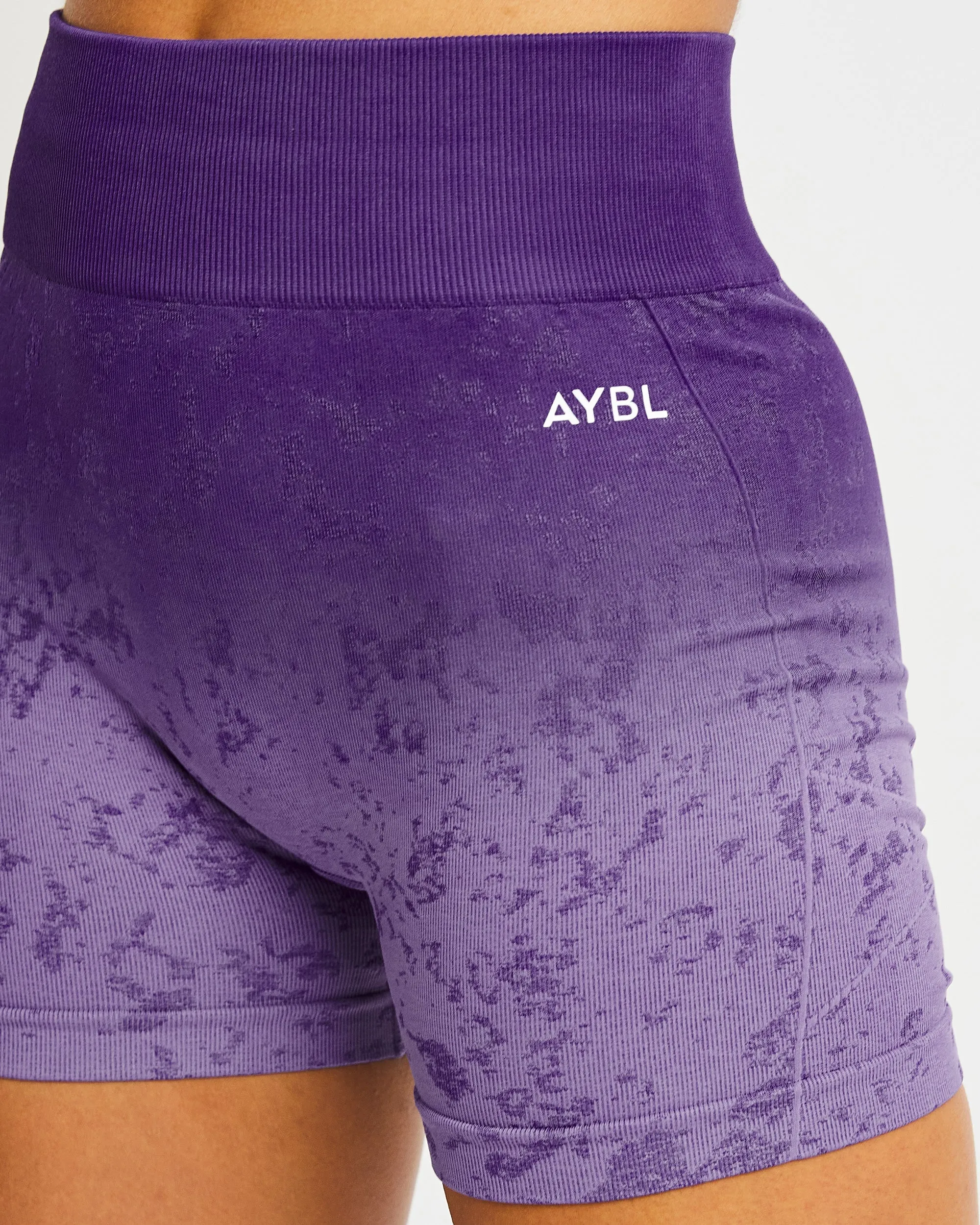Flare Seamless Shorts - Purple sold by AYBL product image thumbnail 5