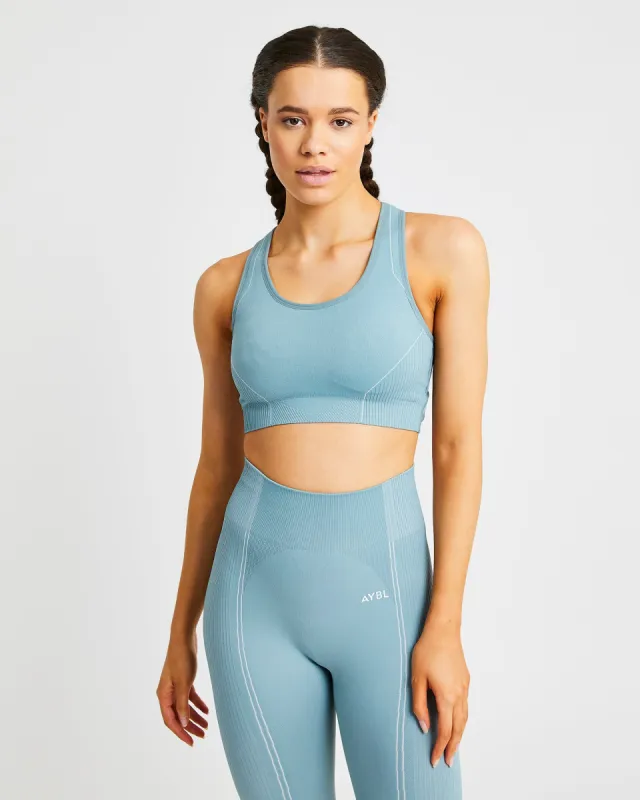 Reflex Seamless Sports Bra - Teal sold by AYBL