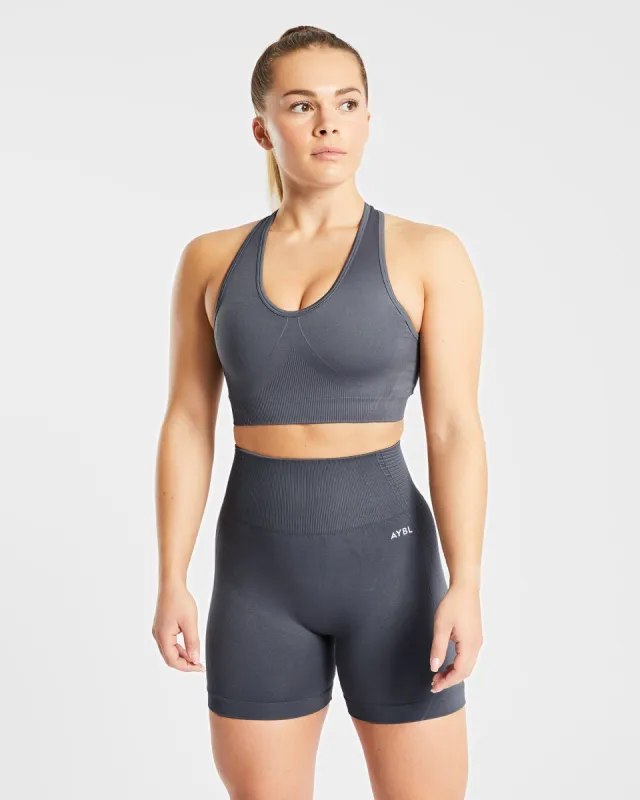 Balance V2 Seamless Sports Bra - Castlerock Grey sold by AYBL