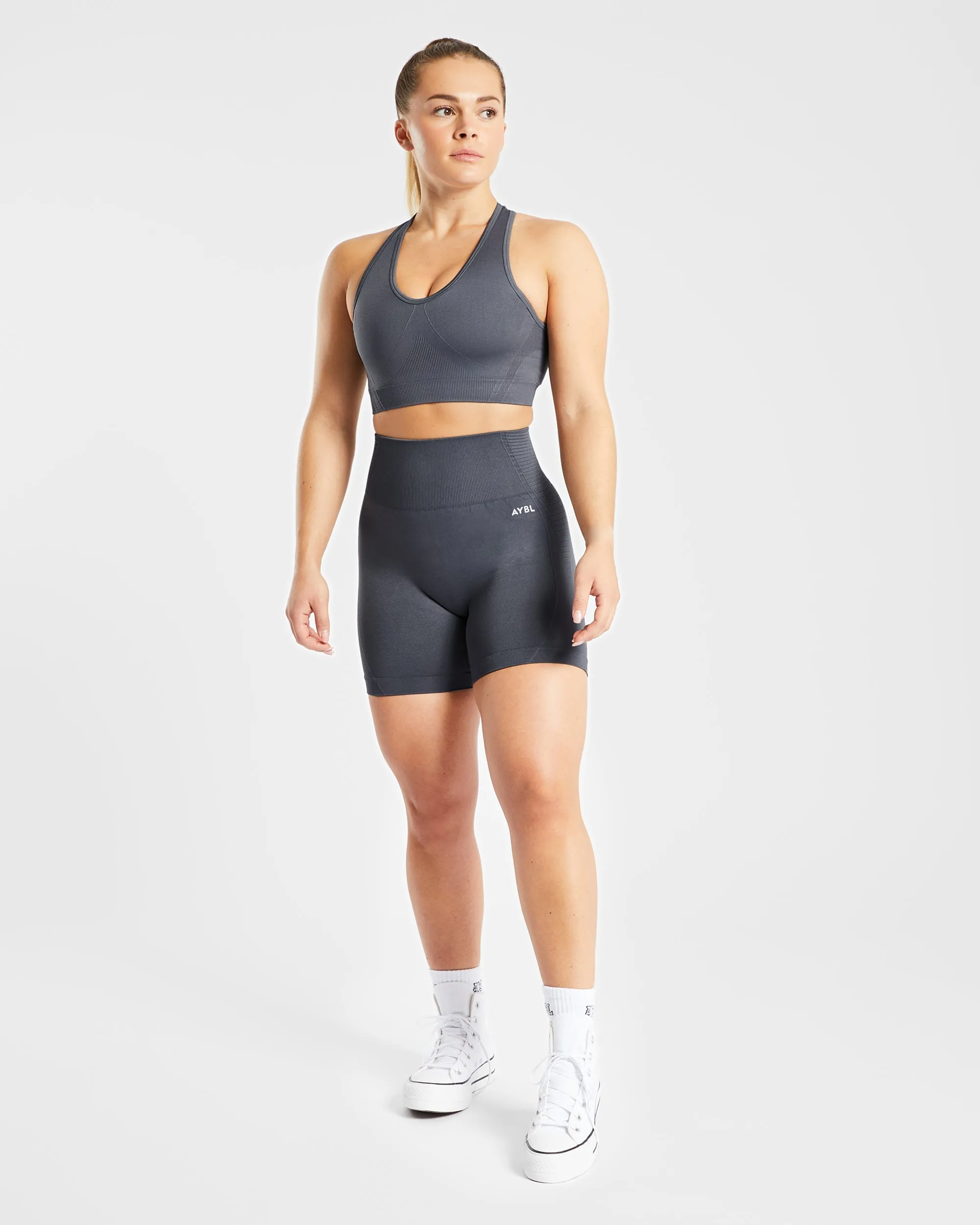 Balance V2 Seamless Sports Bra - Castlerock Grey sold by AYBL product image thumbnail 3
