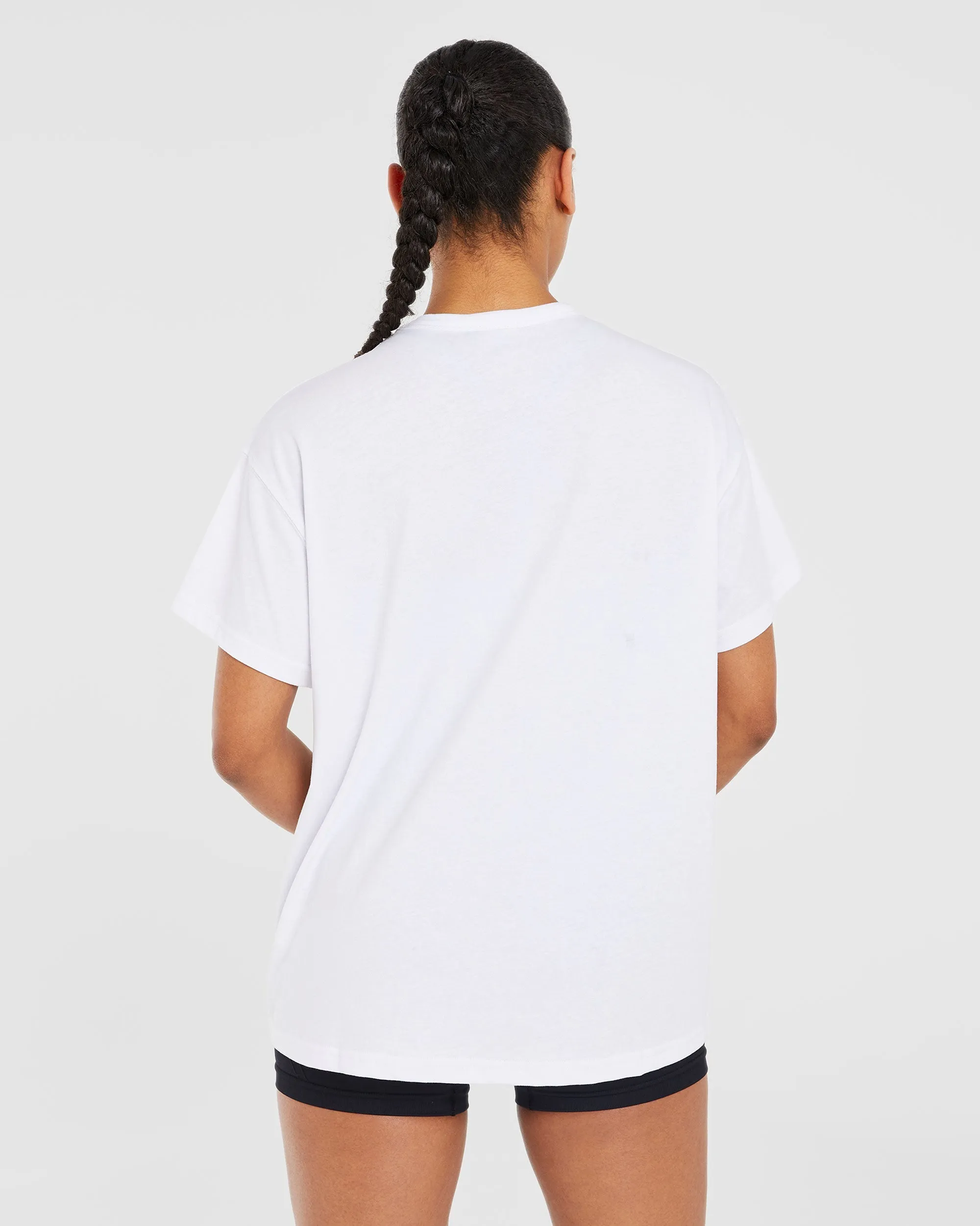 Classic Varsity Oversized T Shirt - White sold by AYBL product image thumbnail 2