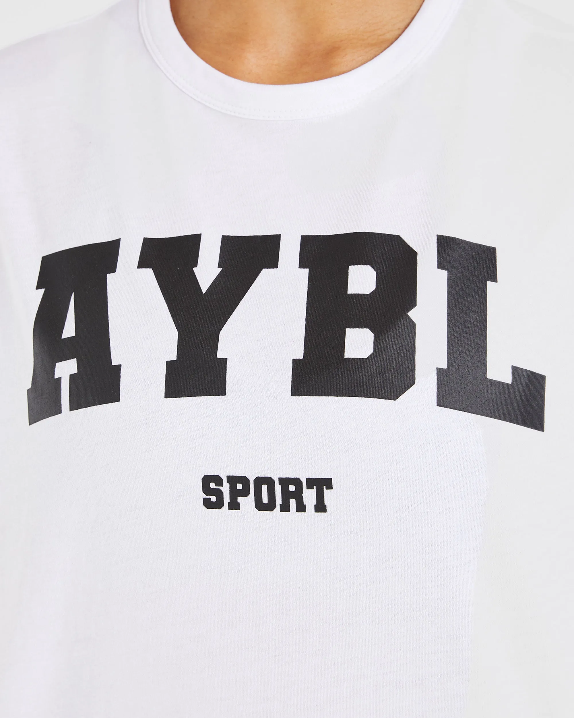 Classic Varsity Oversized T Shirt - White sold by AYBL product image thumbnail 5