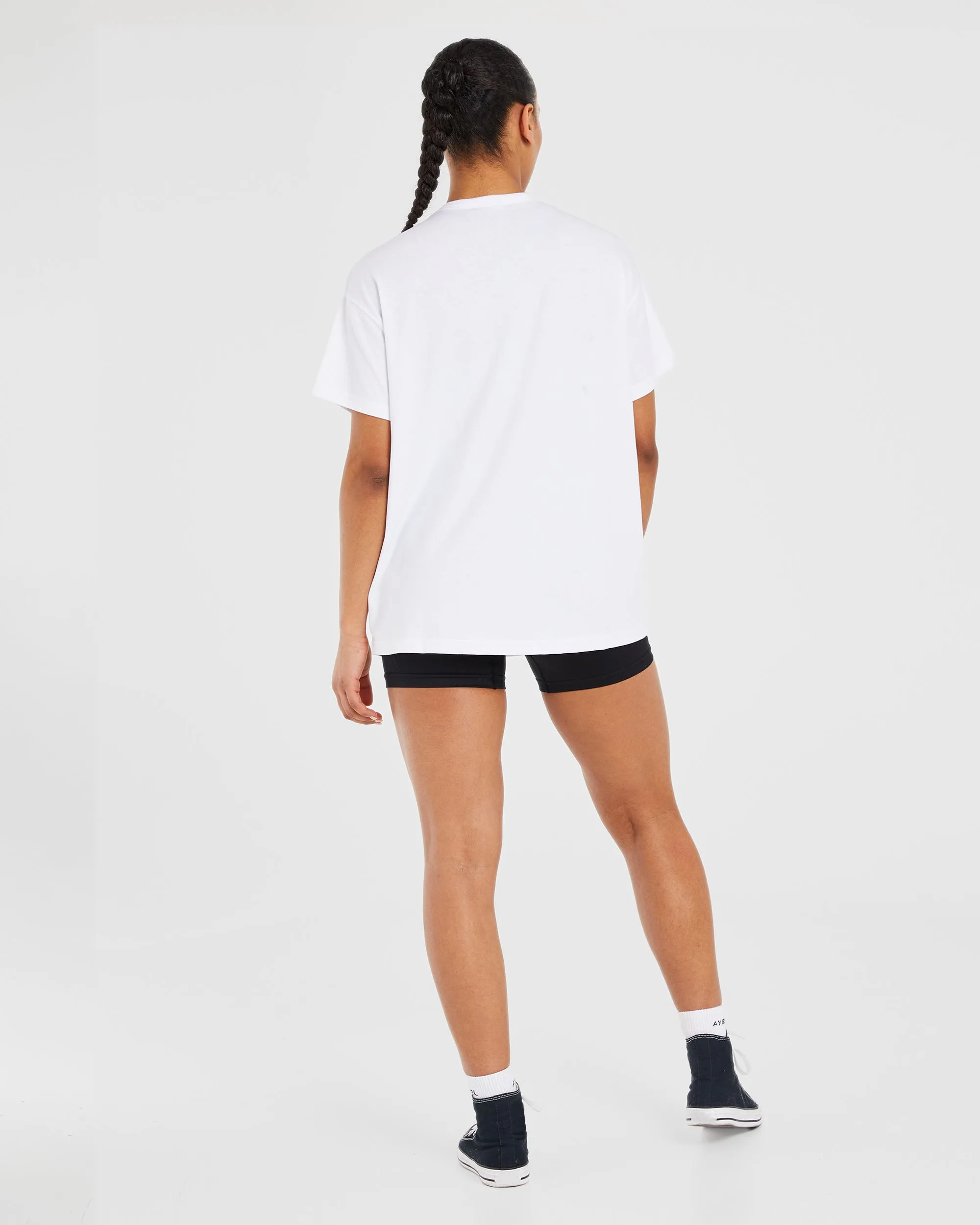 Classic Varsity Oversized T Shirt - White sold by AYBL product image thumbnail 4