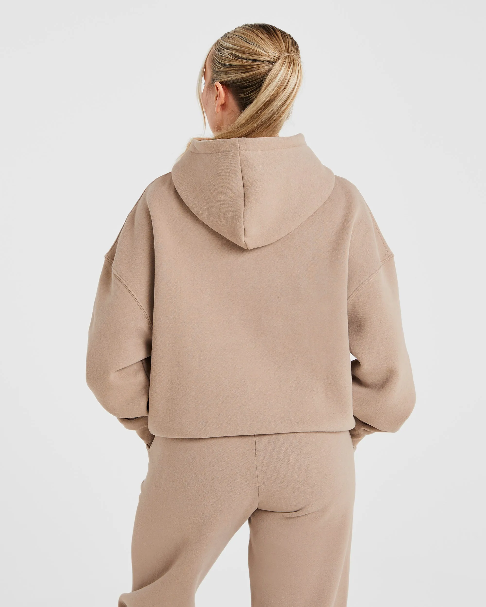 Varsity Oversized Hoodie - Latte Brown sold by AYBL product image thumbnail 2