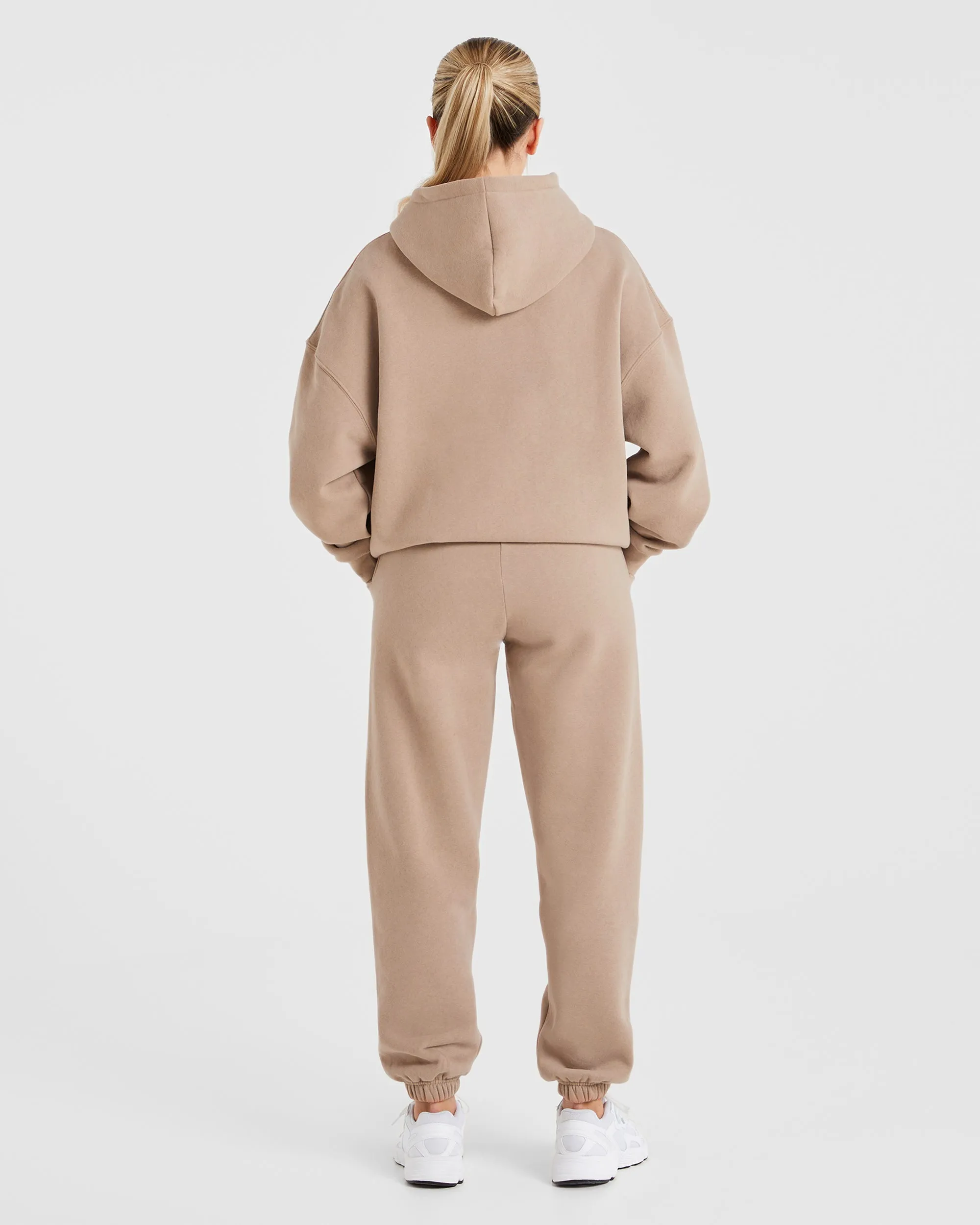 Varsity Oversized Hoodie - Latte Brown sold by AYBL product image thumbnail 4