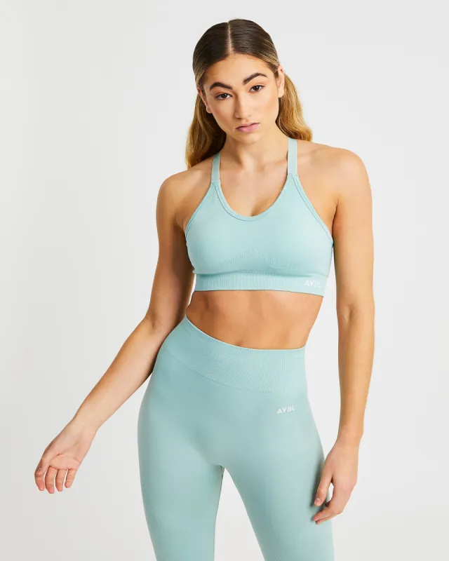 Reform Seamless Sports Bra - Sage Green sold by AYBL