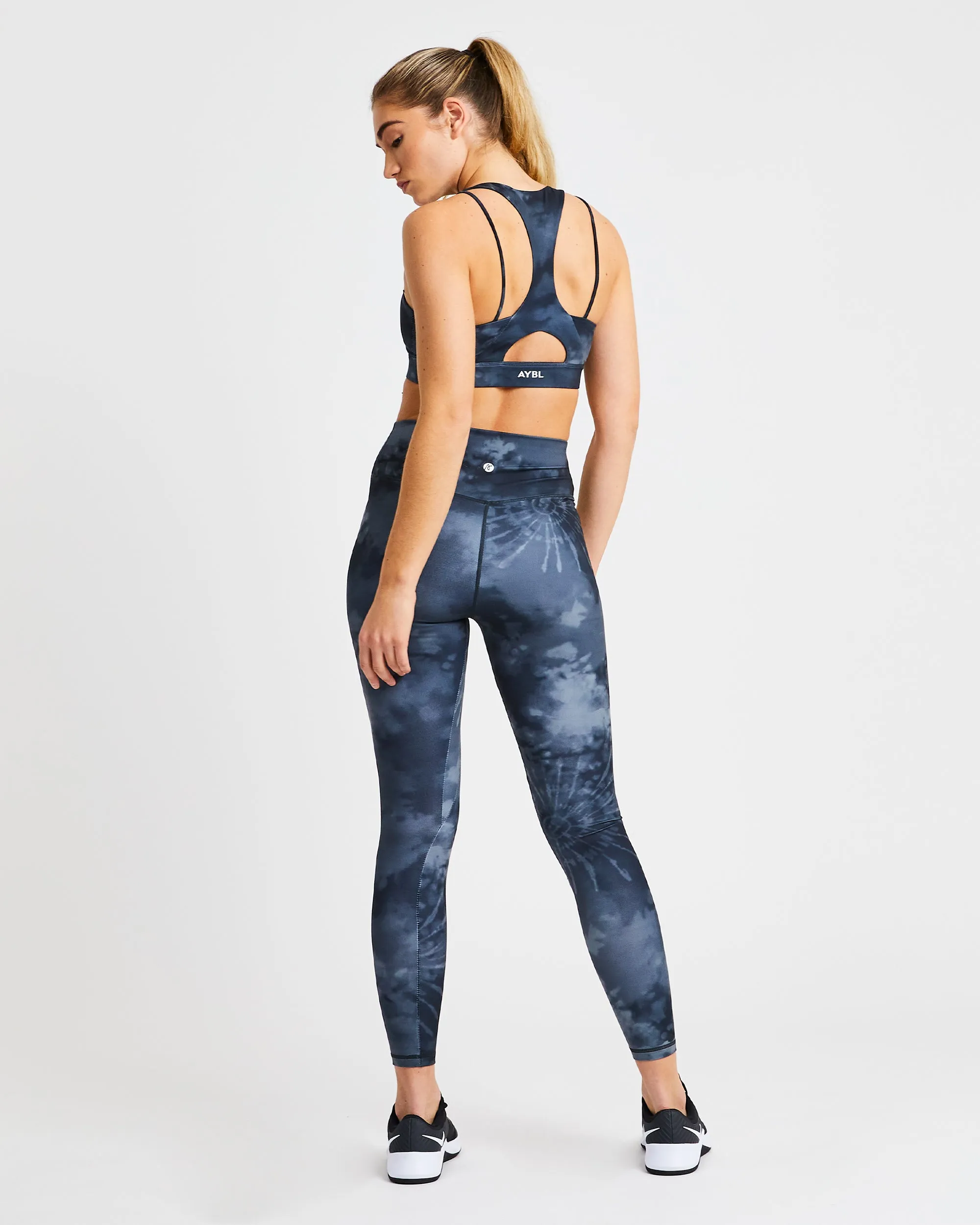 Core Sports Bra - Black Tie Dye sold by AYBL product image thumbnail 4