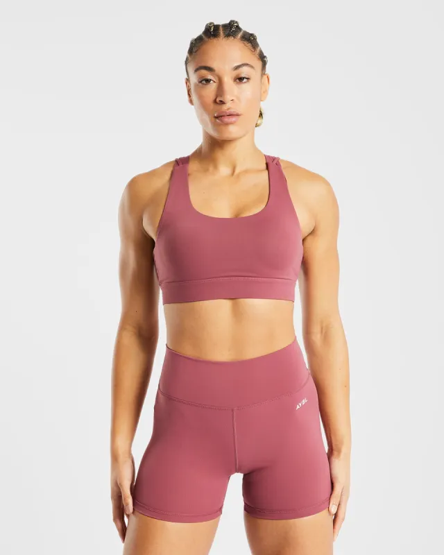 Core Sports Bra - Brick Red sold by AYBL