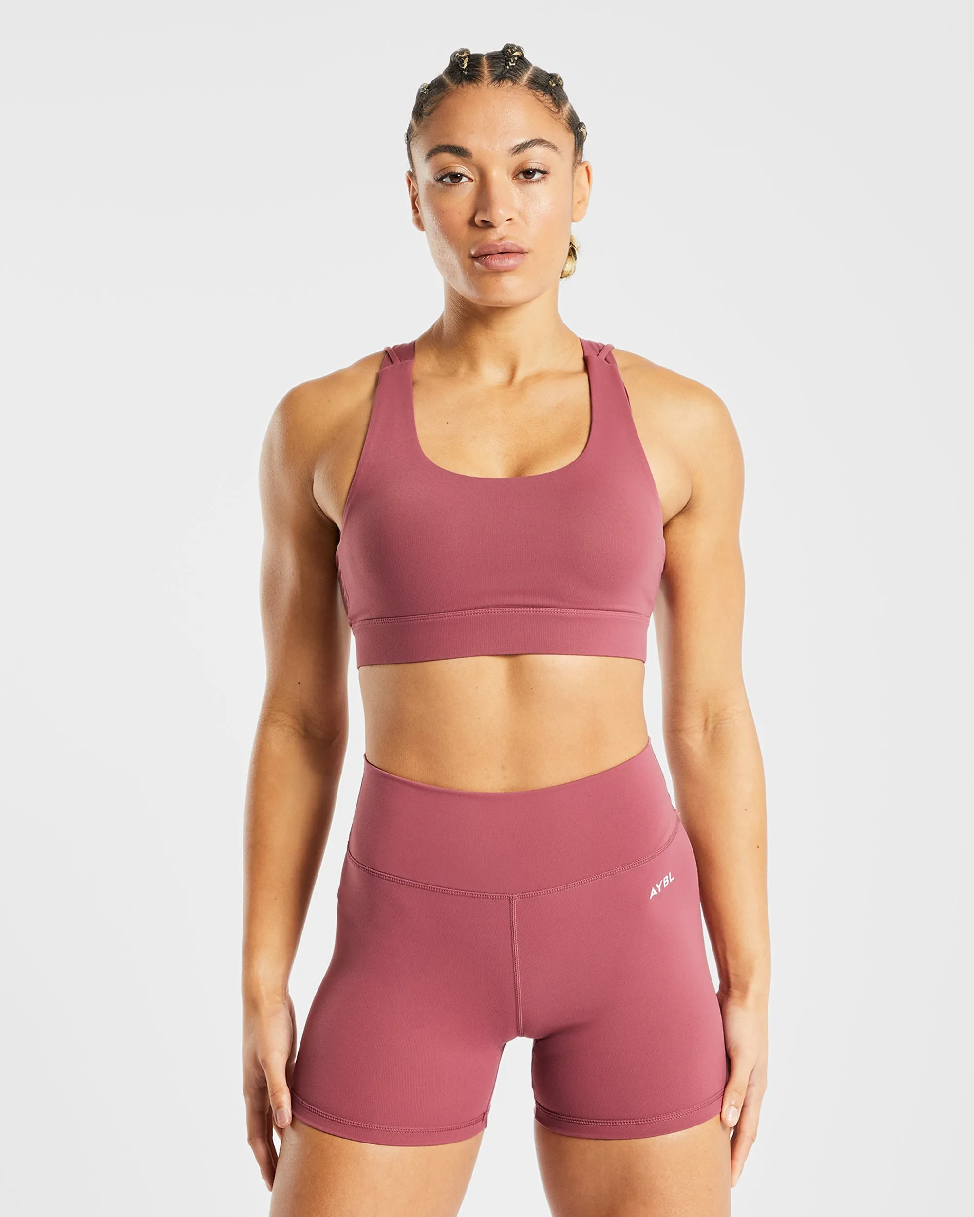 Core Sports Bra - Brick Red sold by AYBL