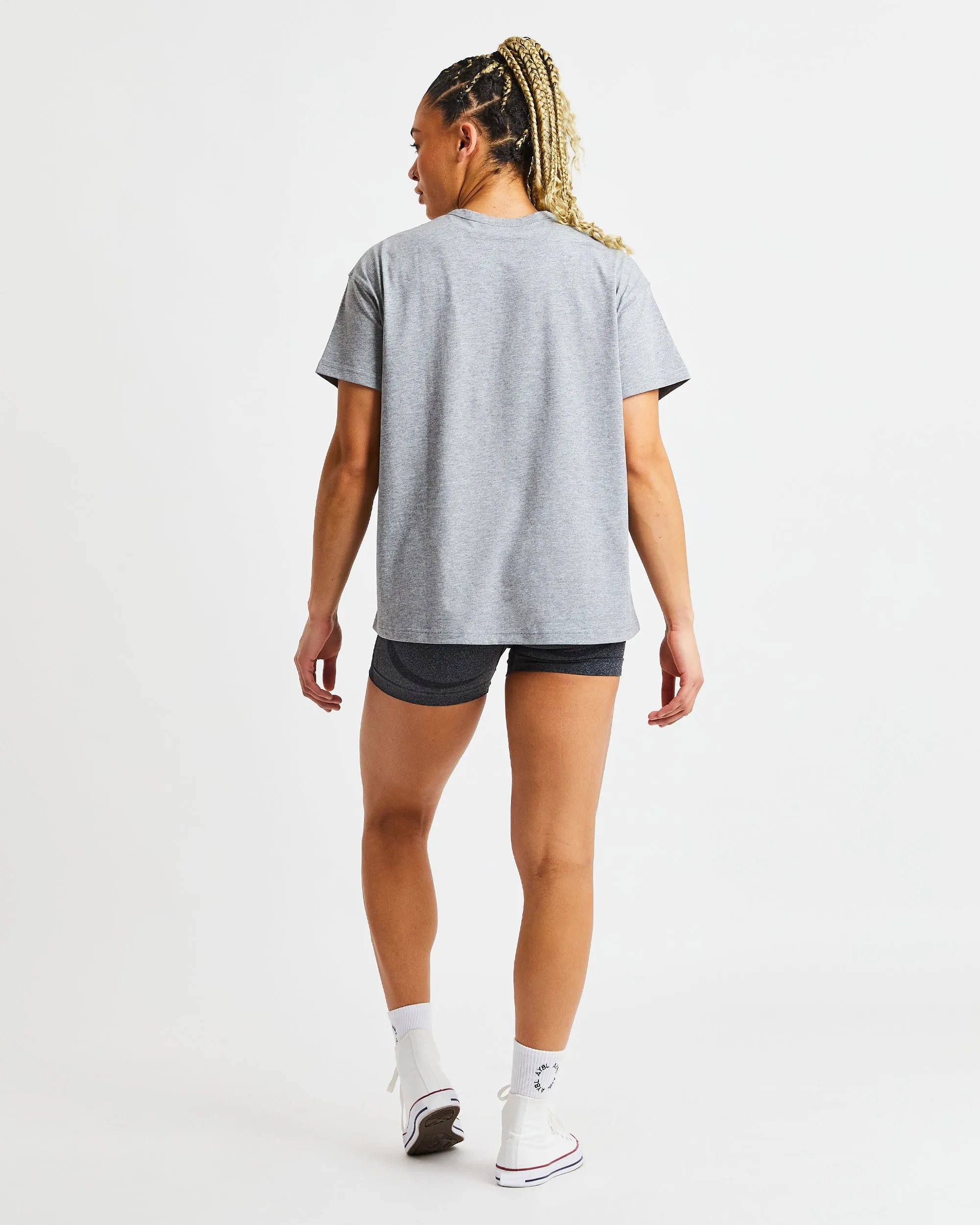 Varsity Oversized T Shirt - Heather Grey sold by AYBL product image thumbnail 4