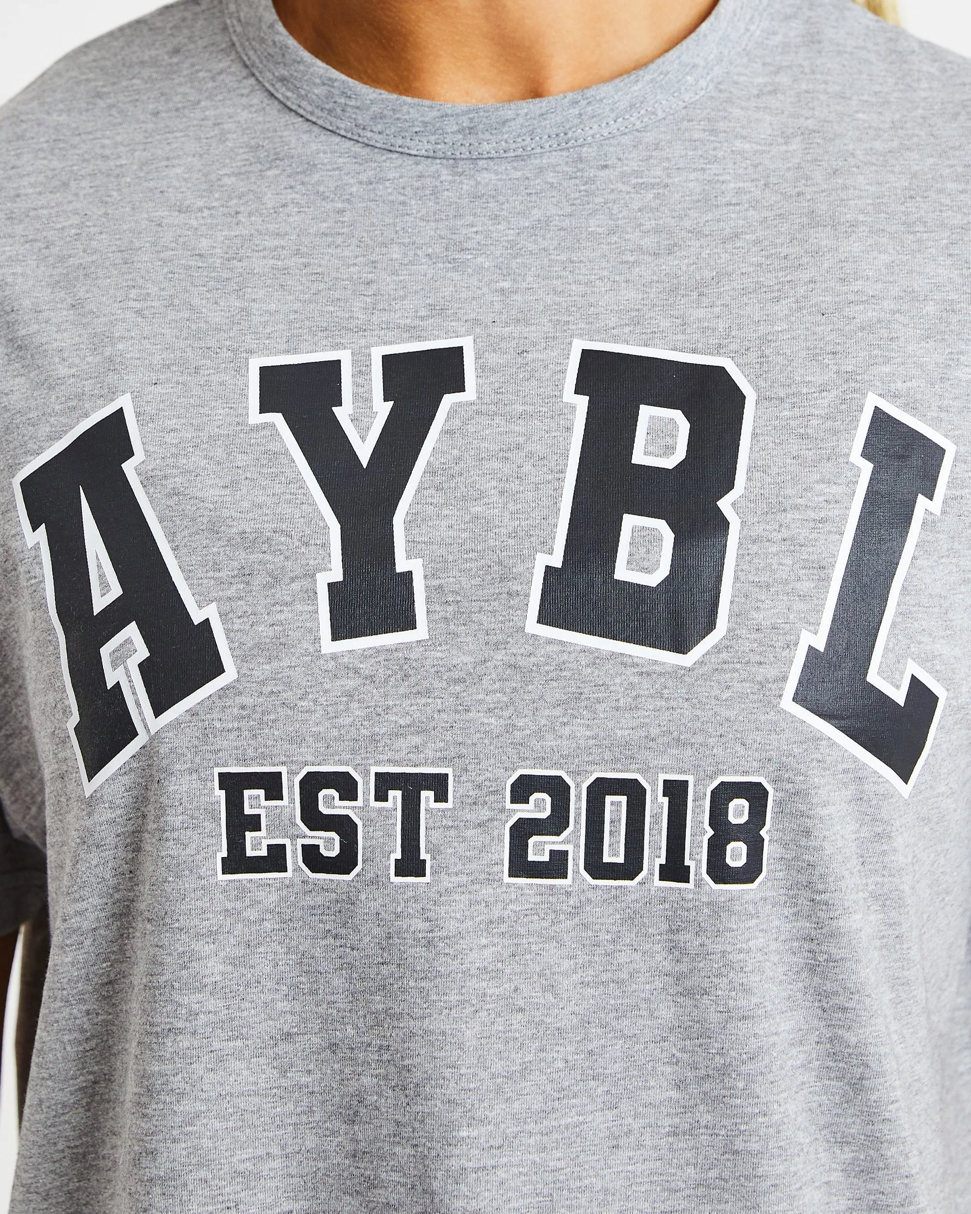Varsity Oversized T Shirt - Heather Grey sold by AYBL product image thumbnail 5