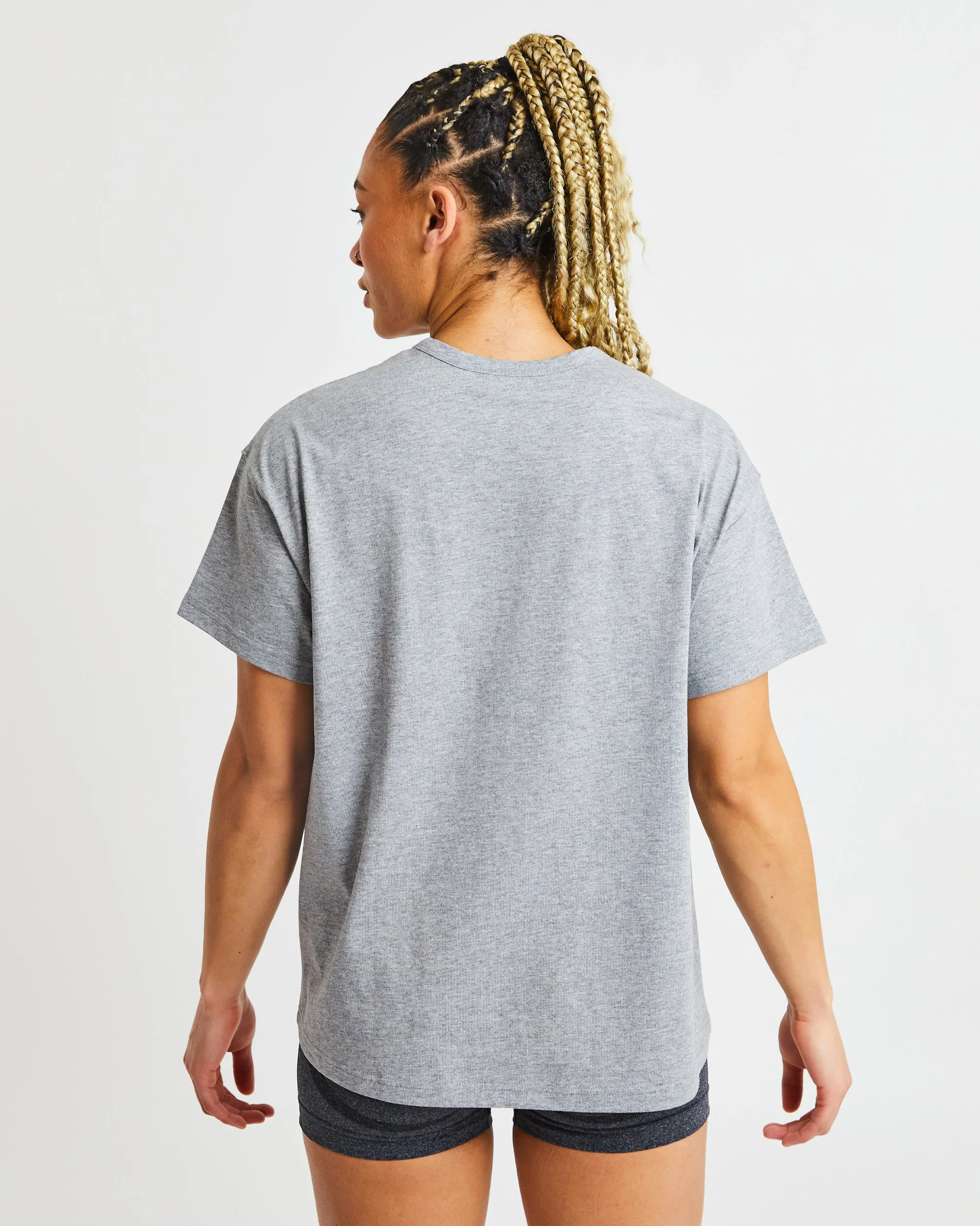 Varsity Oversized T Shirt - Heather Grey sold by AYBL product image thumbnail 2