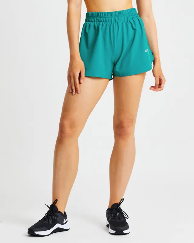 Strive Shorts - Turquoise sold by AYBL