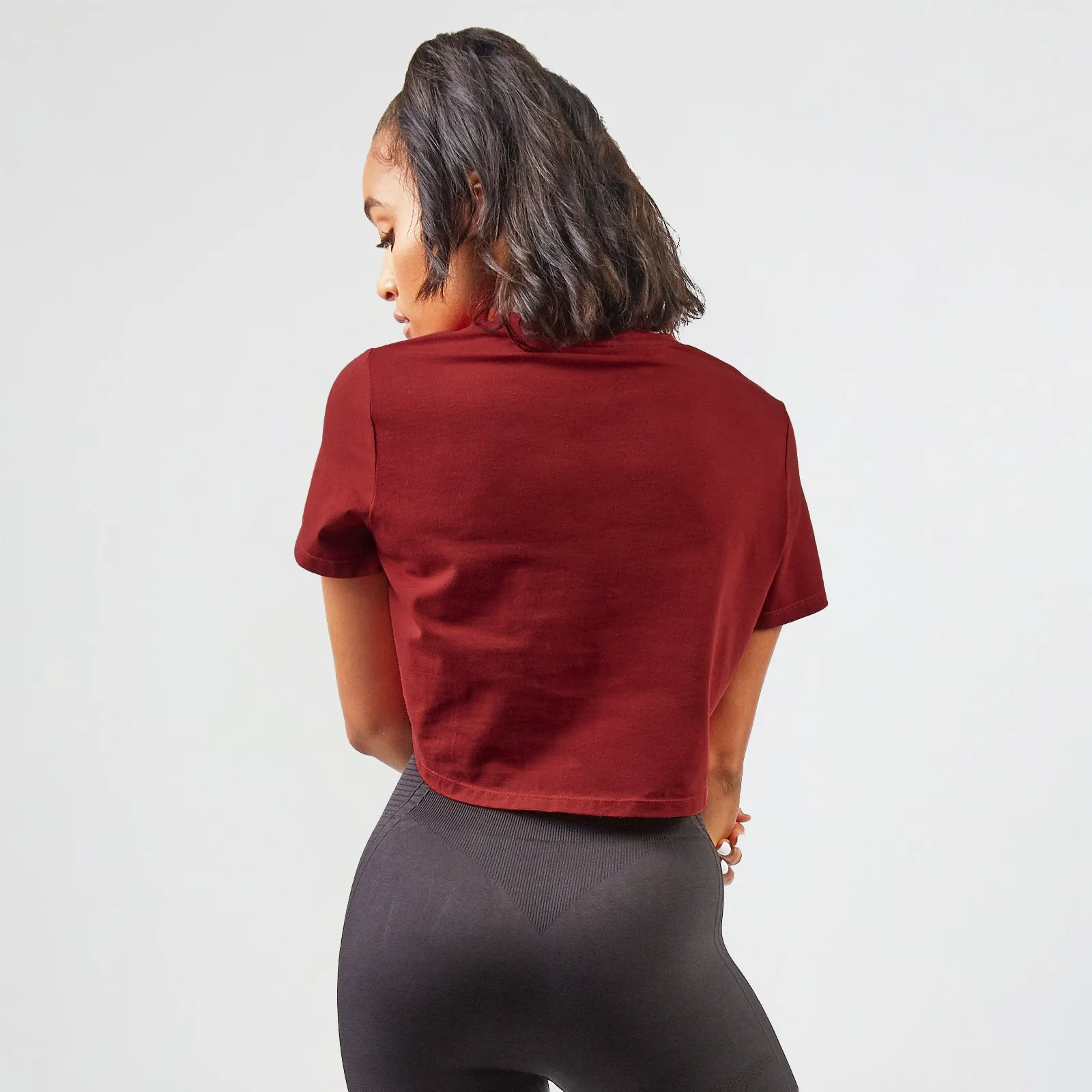 Crop T Shirt - Burgundy sold by AYBL product image thumbnail 2