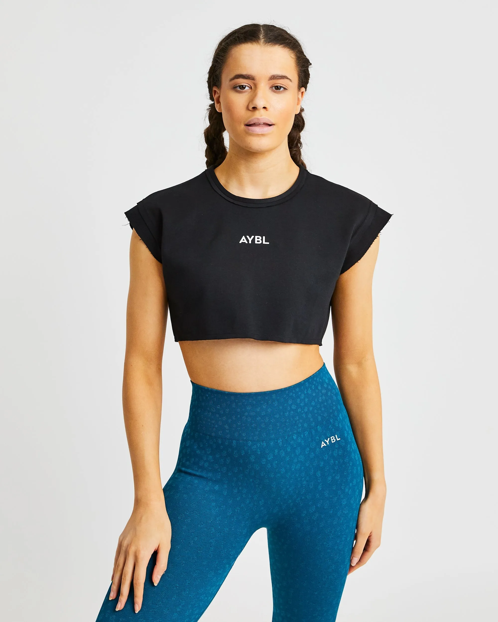 Training Crop Top - Black sold by AYBL