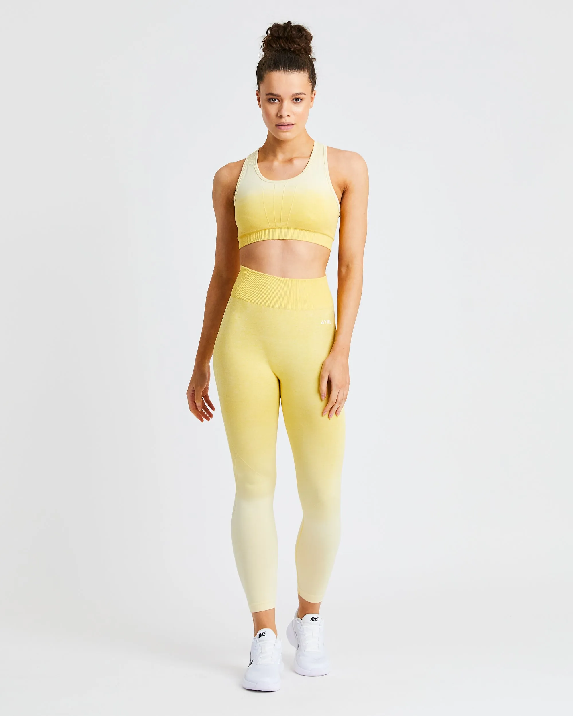 Pulse Ombré Seamless Leggings - Yellow sold by AYBL product image thumbnail 3