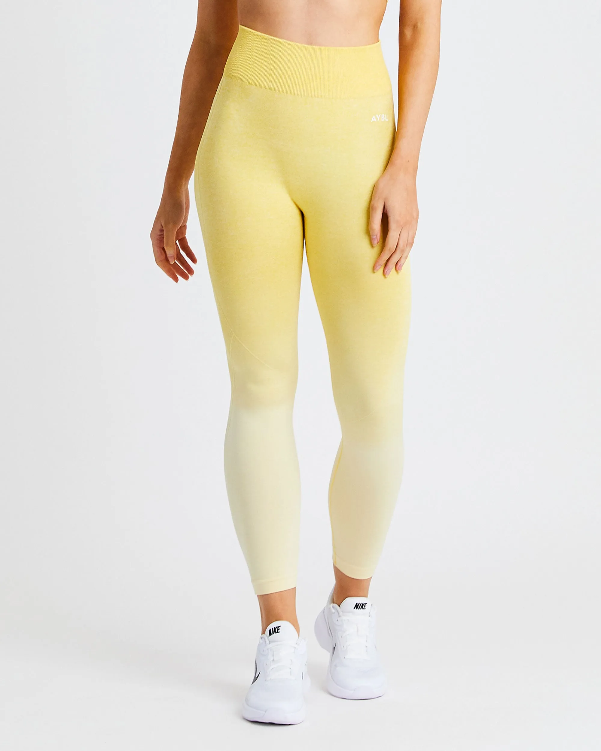 Pulse Ombré Seamless Leggings - Yellow sold by AYBL