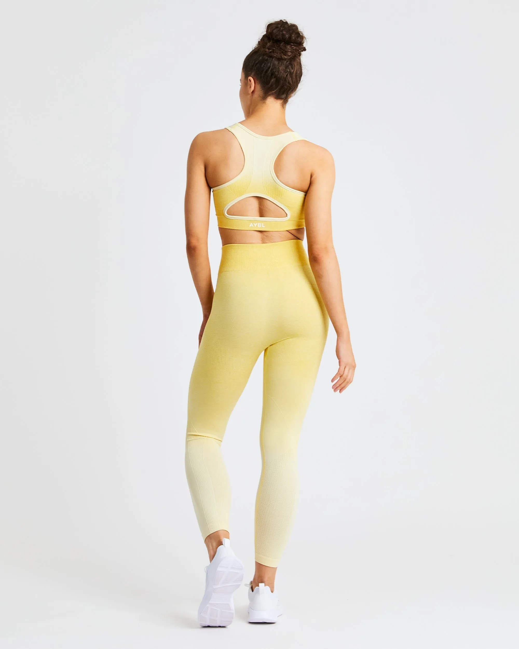 Pulse Ombré Seamless Leggings - Yellow sold by AYBL product image thumbnail 4