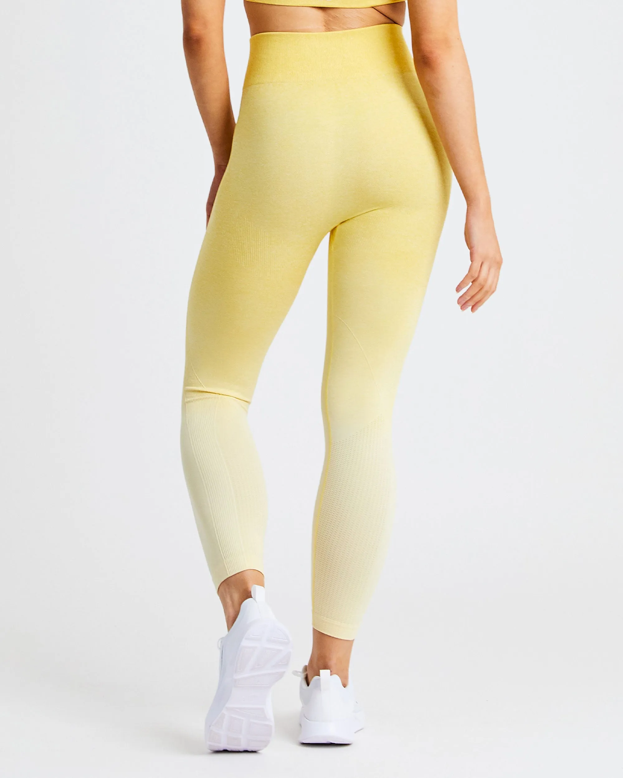 Pulse Ombré Seamless Leggings - Yellow sold by AYBL product image thumbnail 2