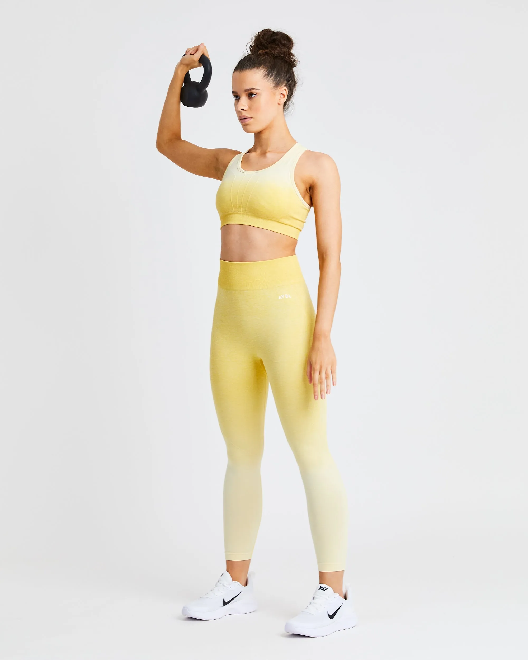 Pulse Ombré Seamless Leggings - Yellow sold by AYBL product image thumbnail 5